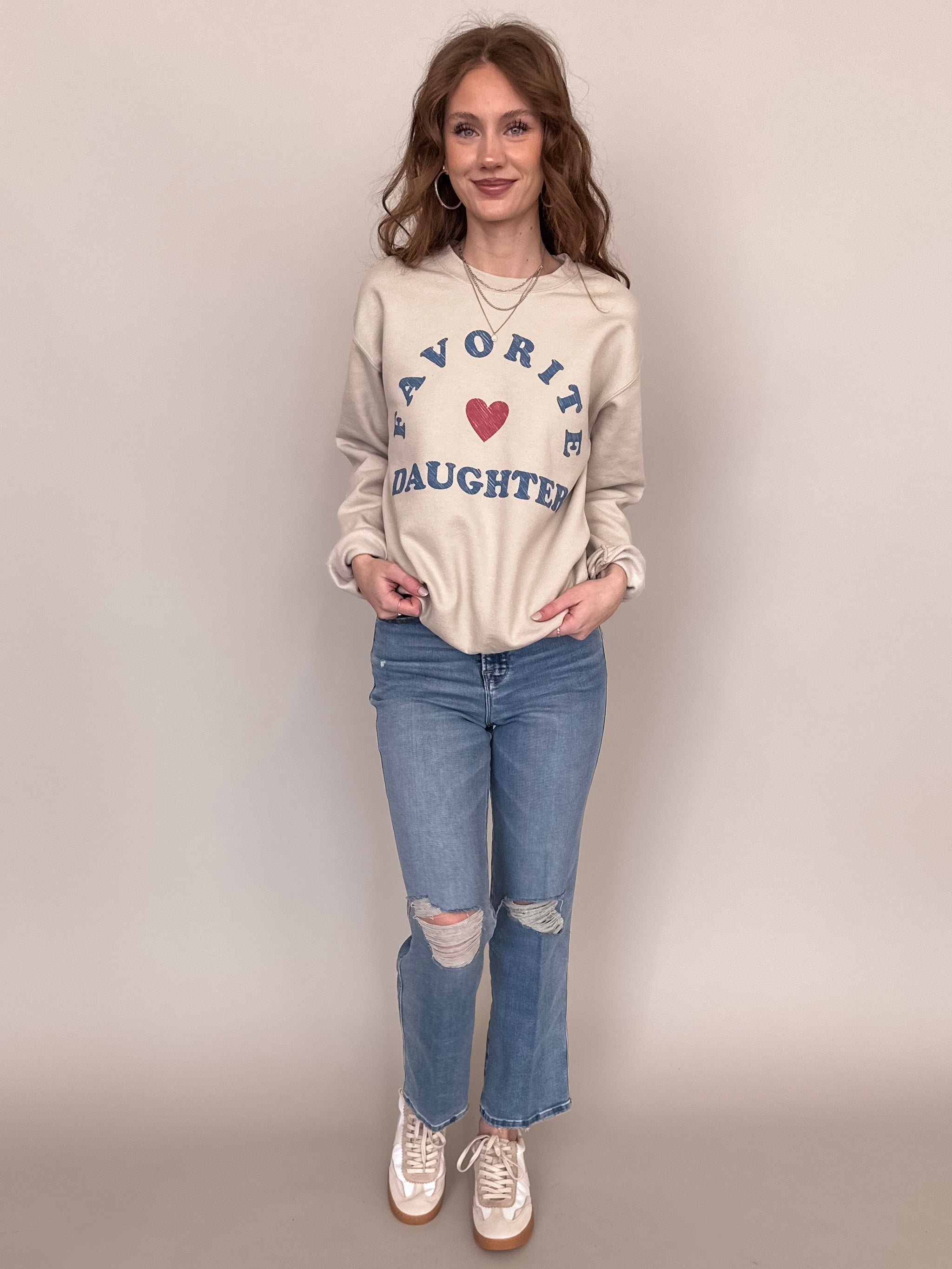 Favorite Daughter Graphic Sweatshirt Look image