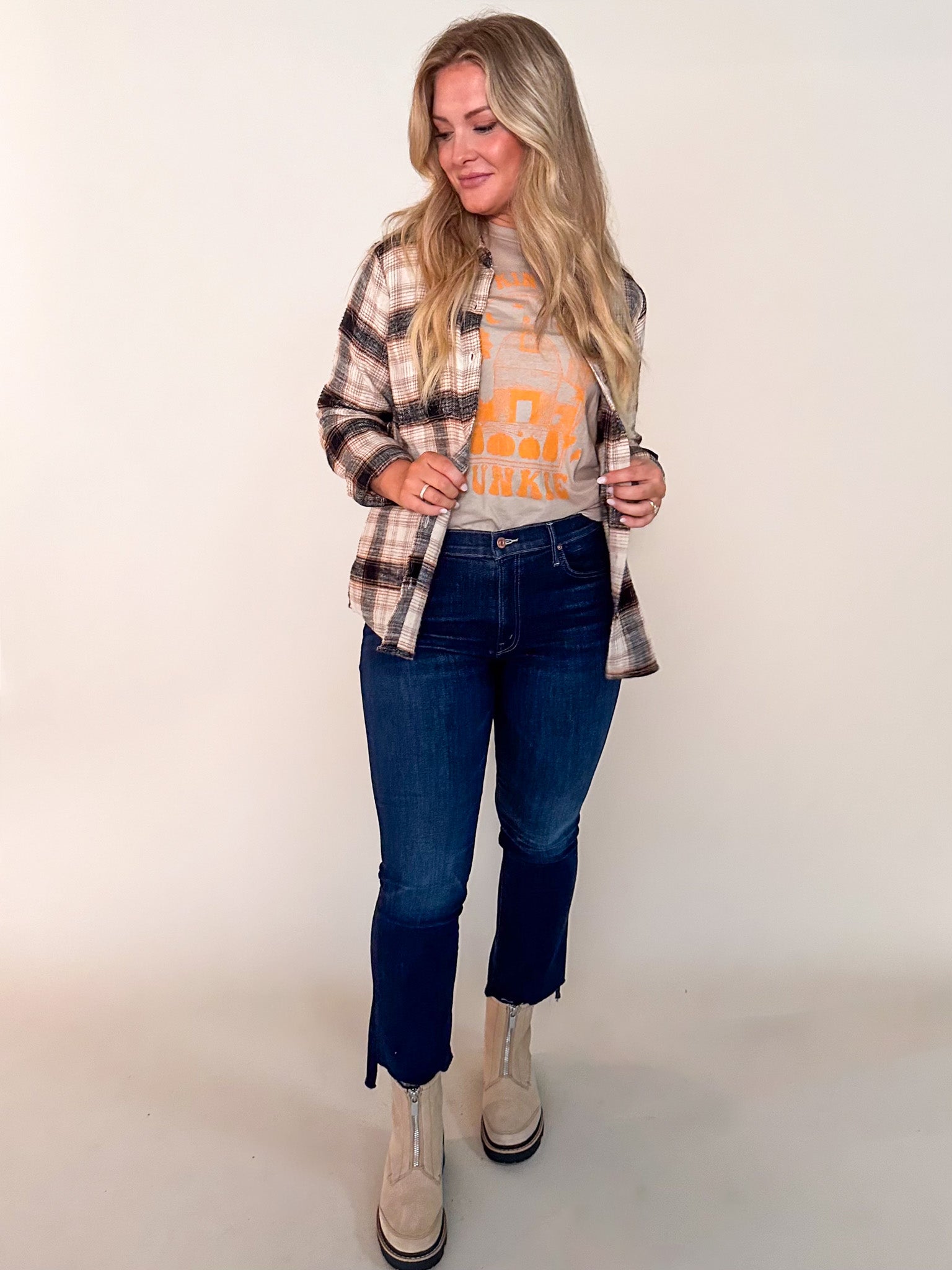 Pumpkin Patch Junkie Graphic  Tee Look image