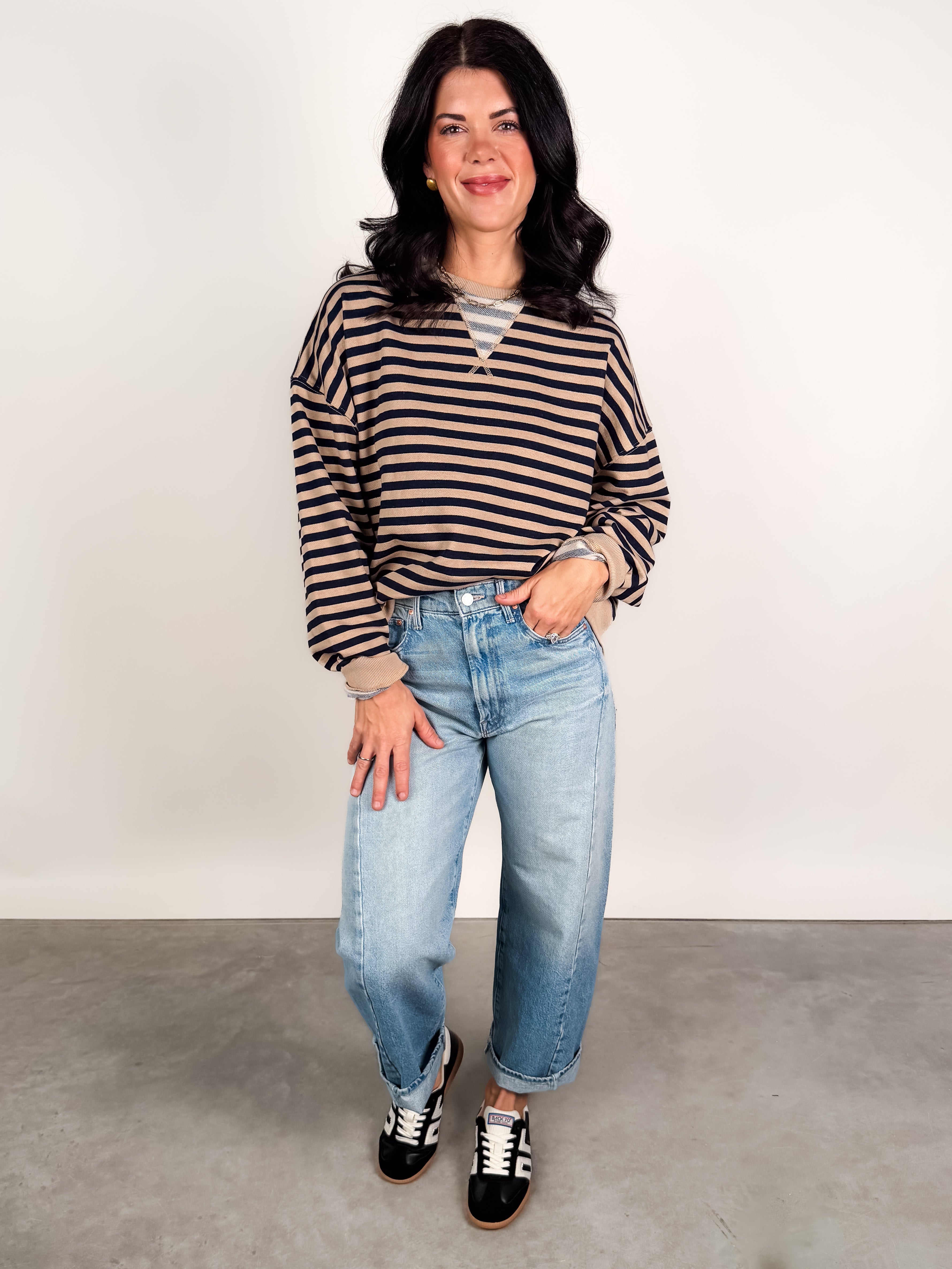 Do You Have The Time Striped Shirt Look image