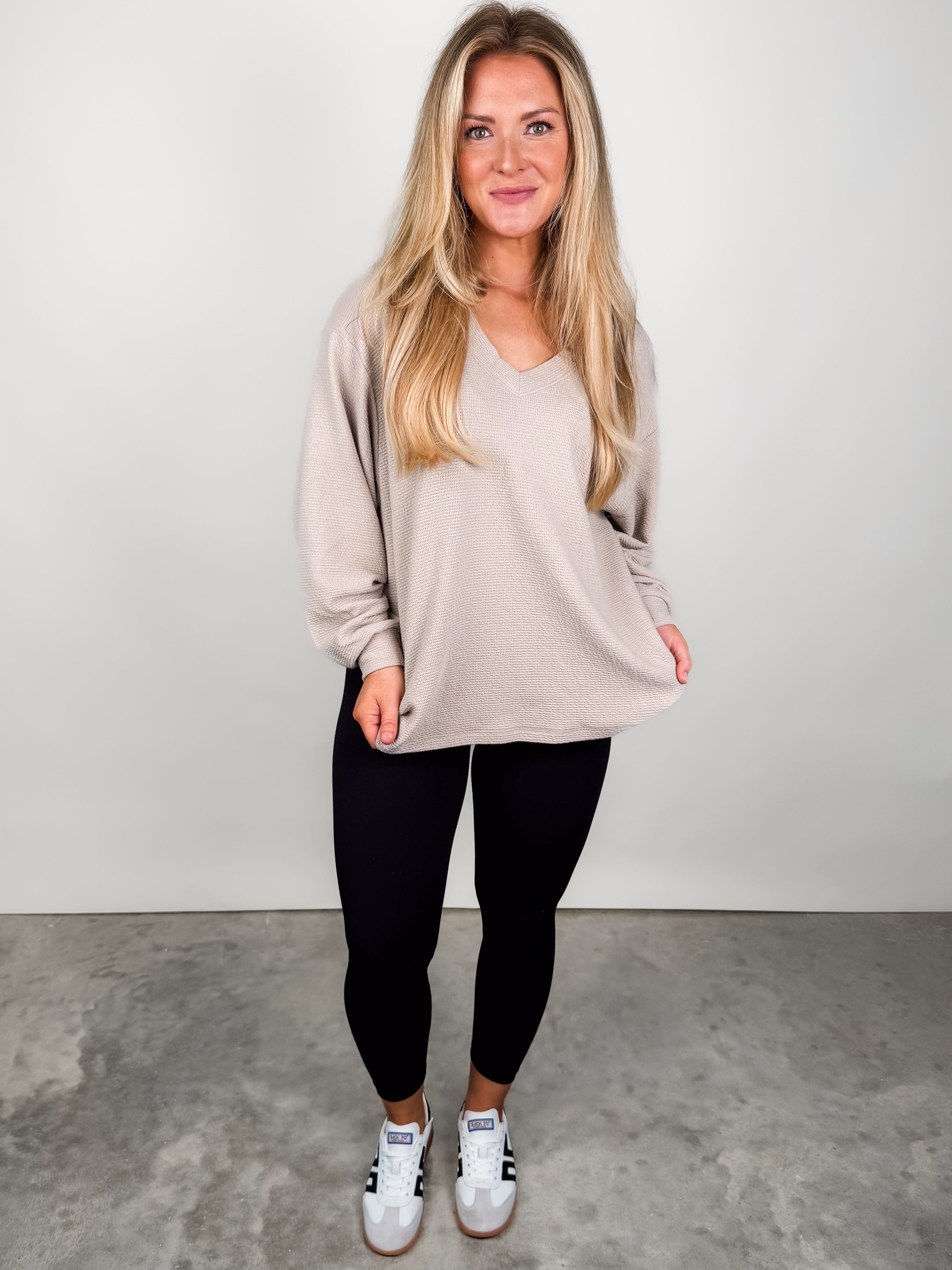 Last Time I Saw You V Neck Top Look image