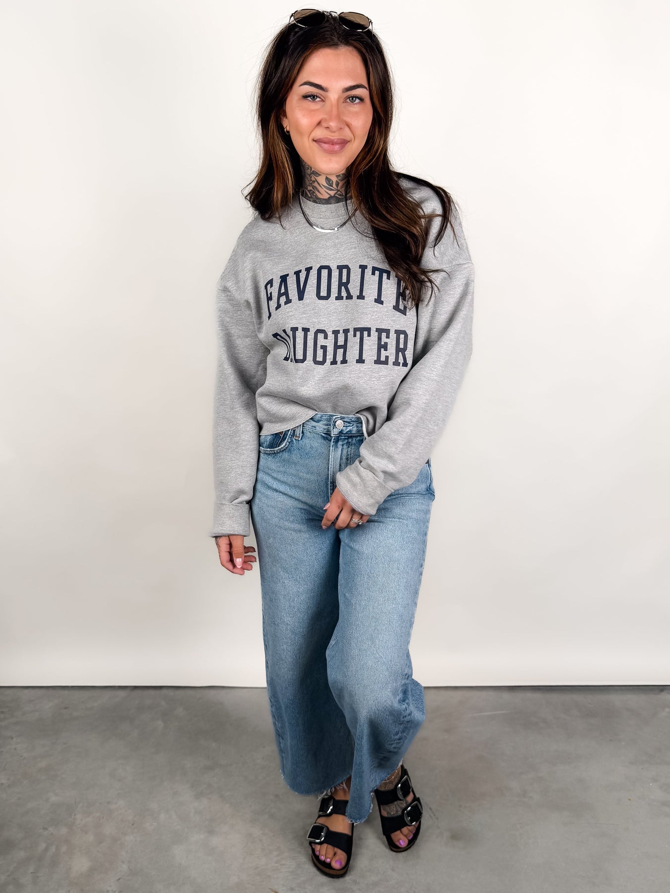 The Cropped Collegiate Sweatshirt Look