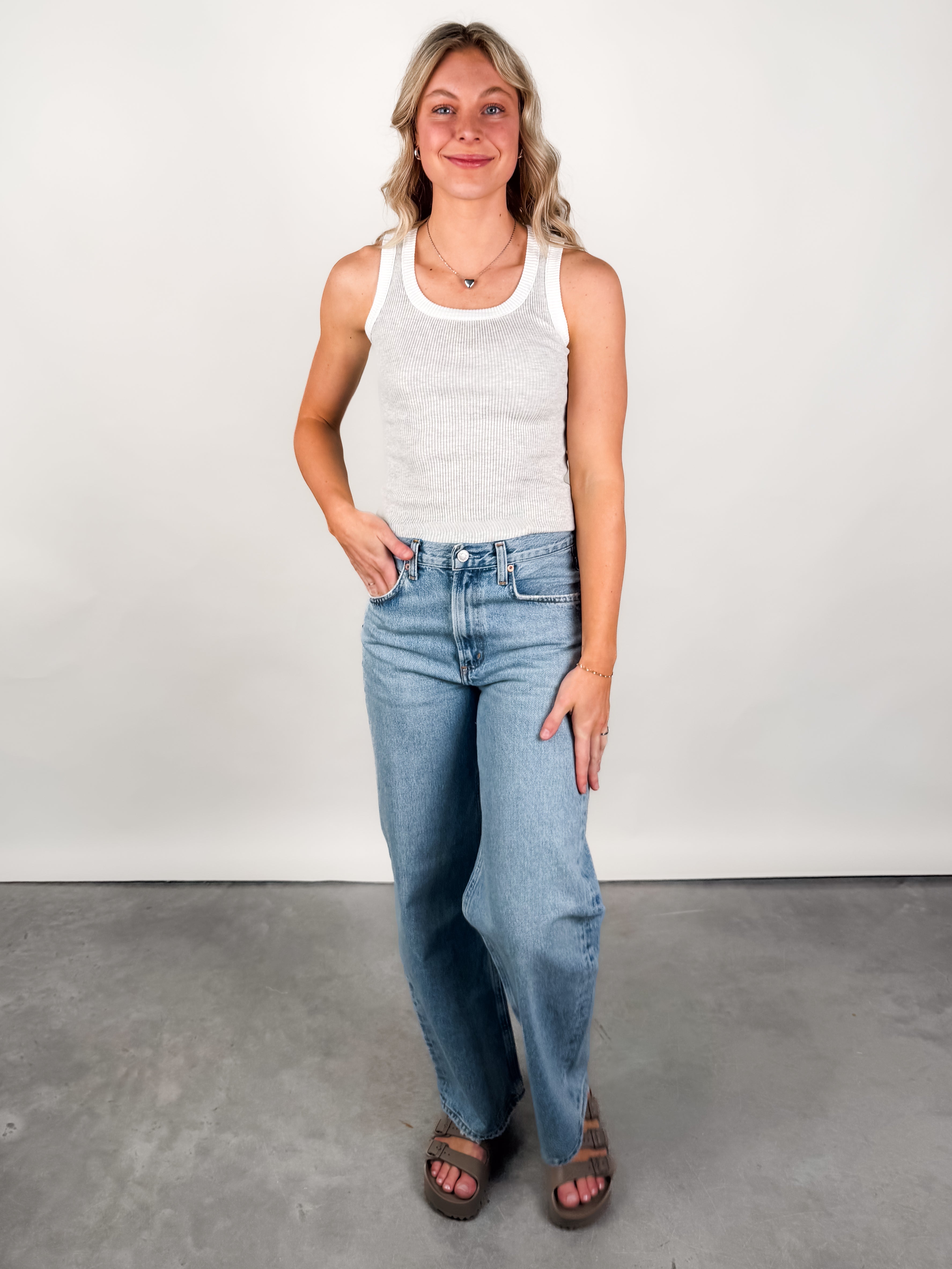 Younger Memories Striped Tank Look image