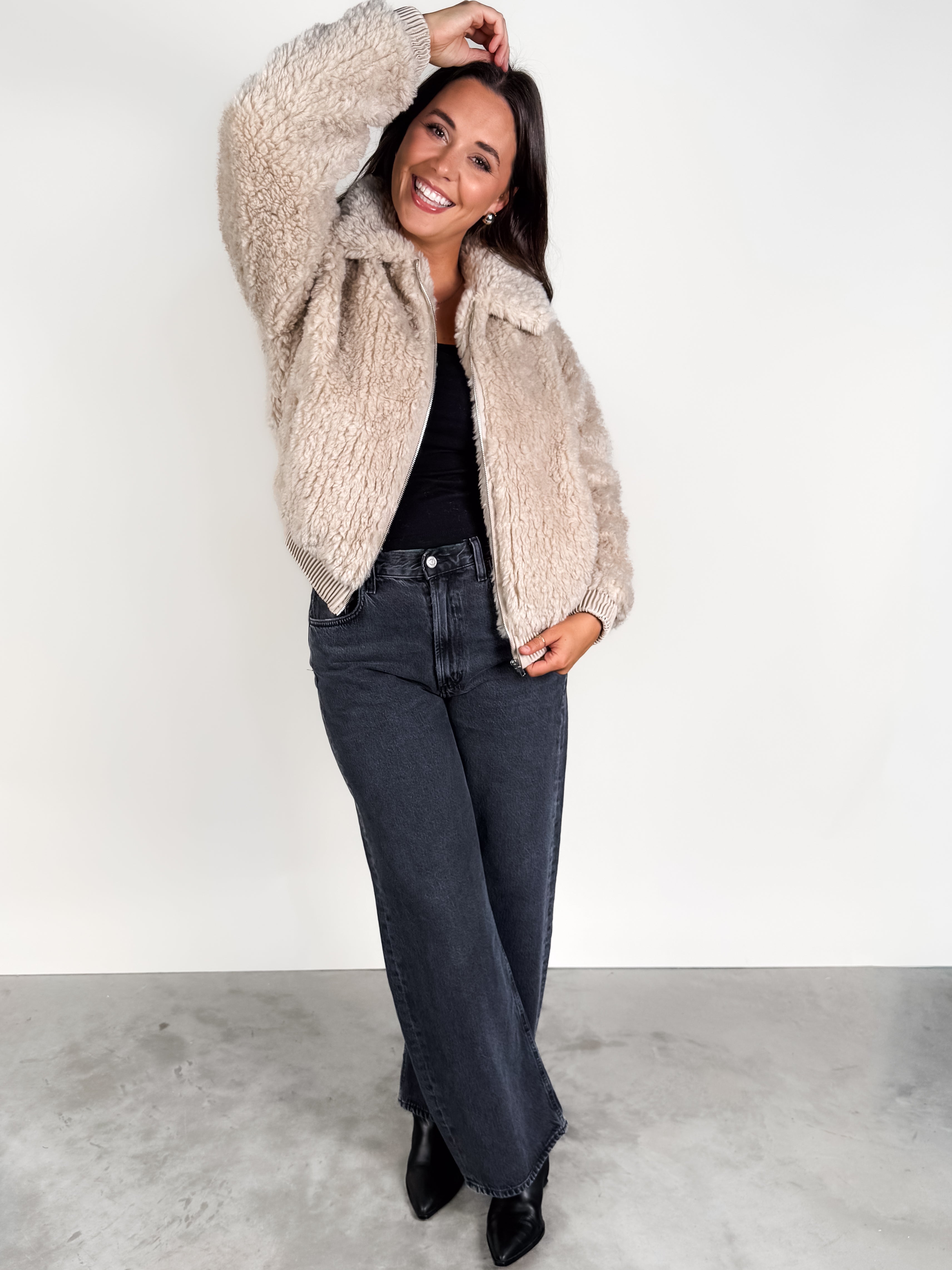 Sofia Wubby Bomber Jacket Look image