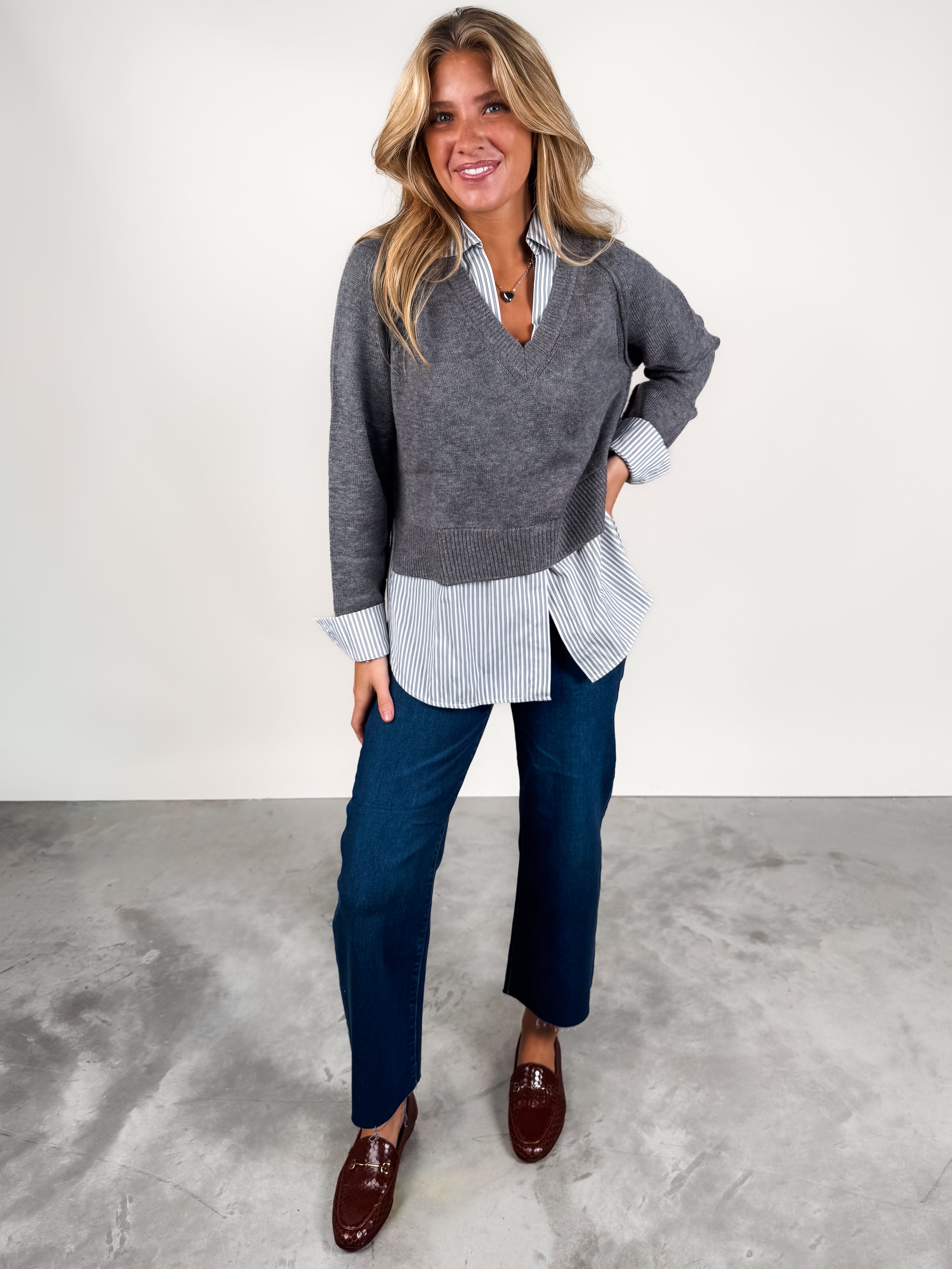 What Did You See Sweater Shirt Look image