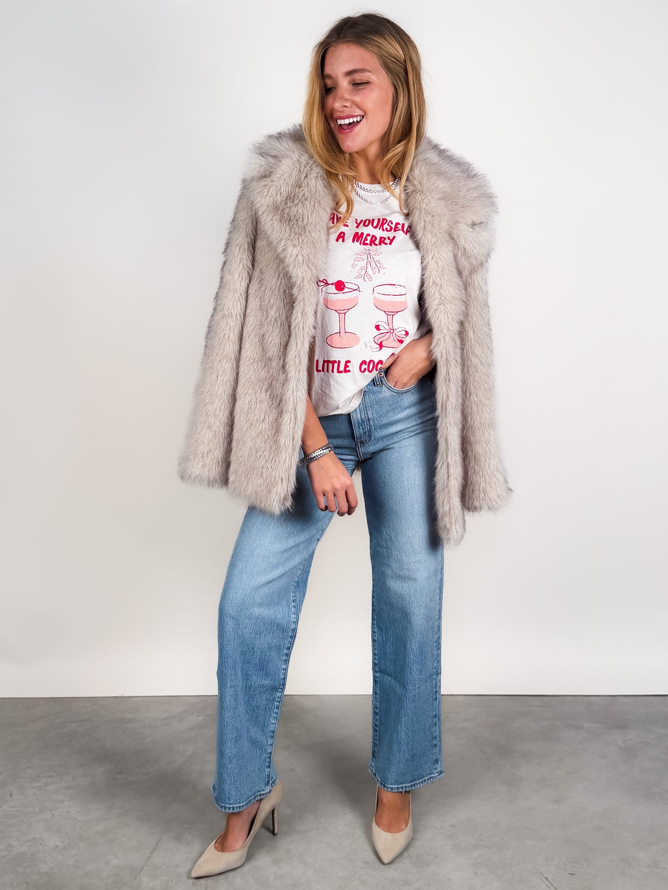 Merry Little Cocktail Tee Look