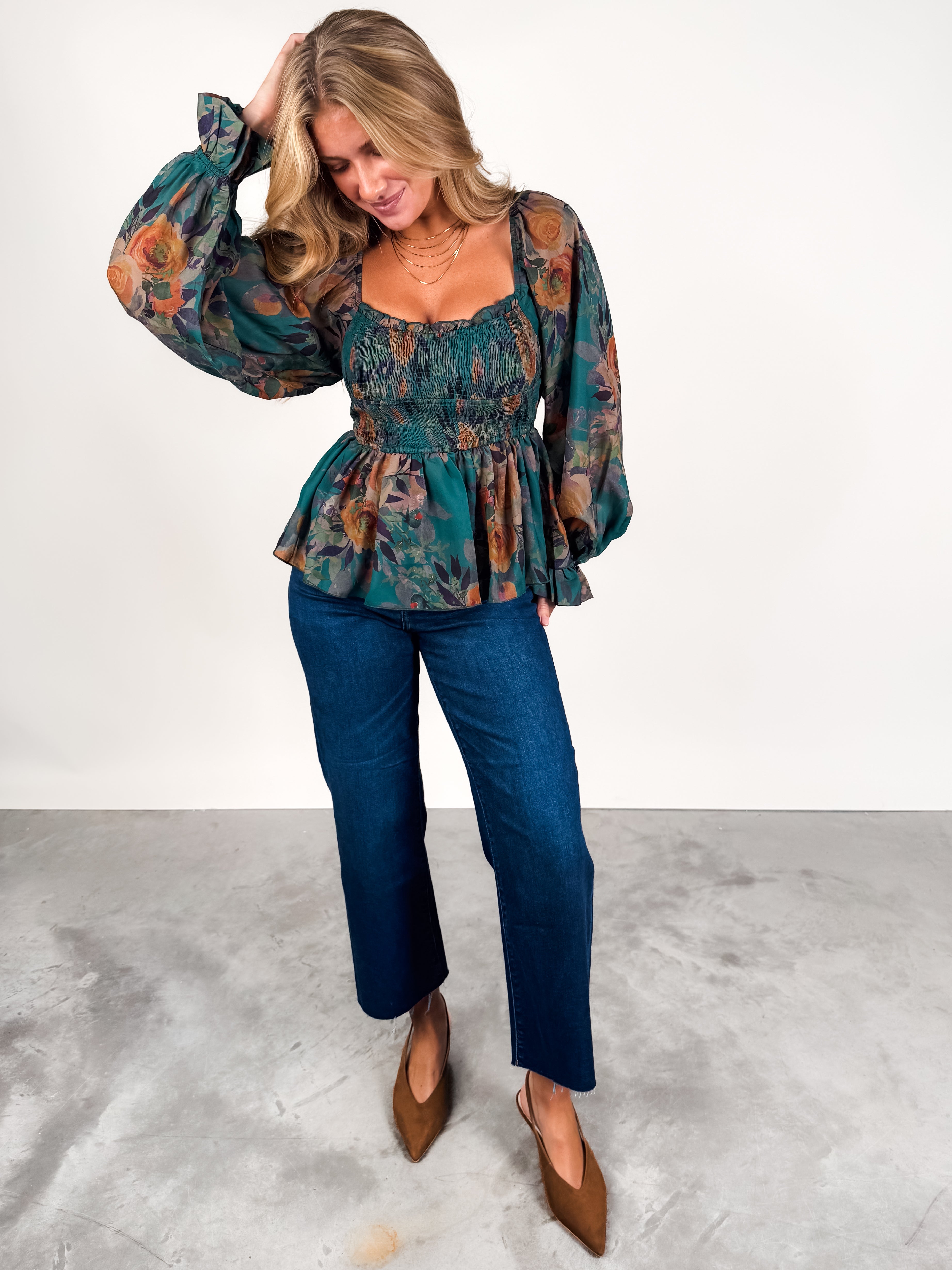 Young Misfit Peasant Top Look image