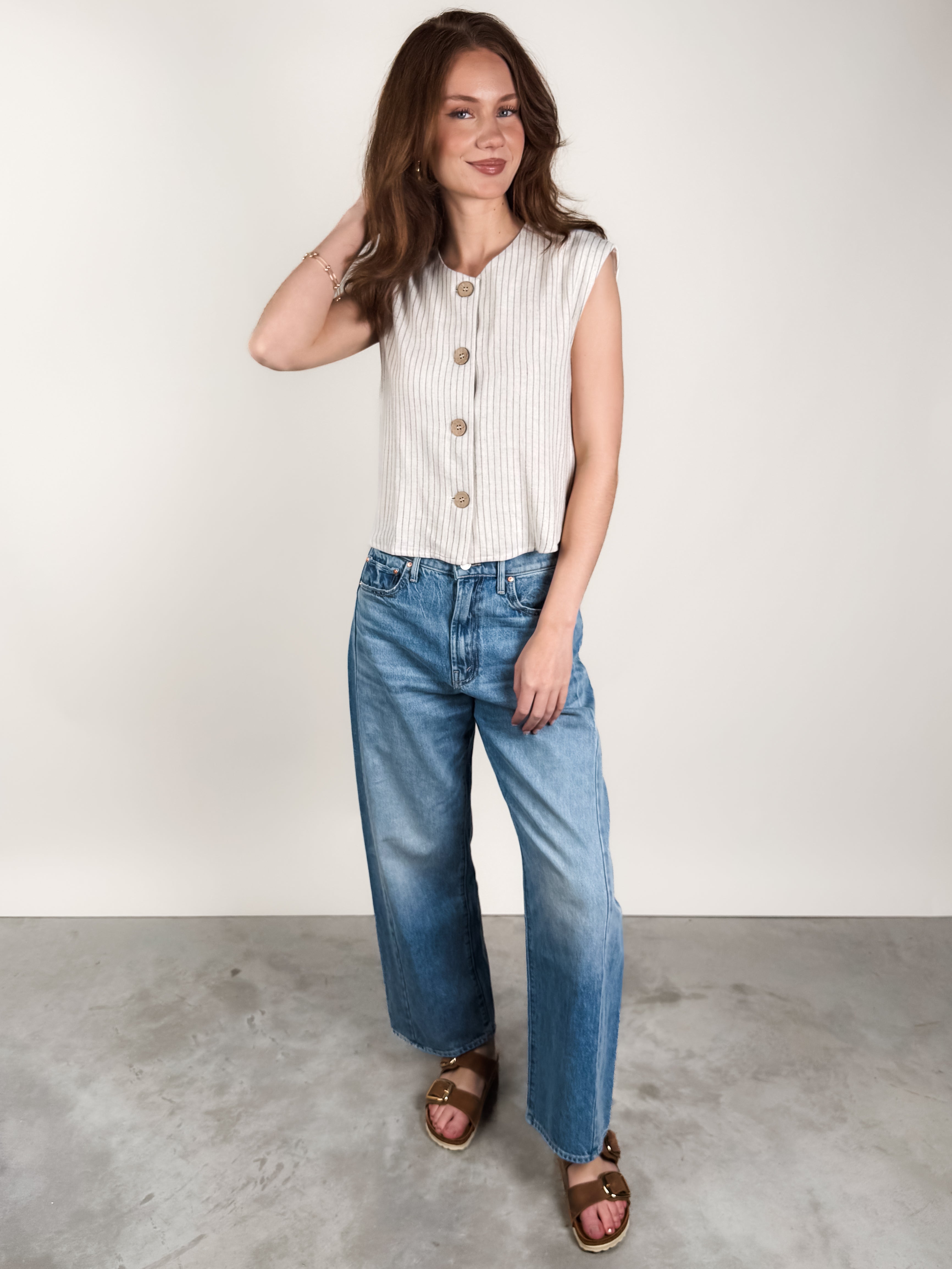 Here To Prove Striped Top Look image