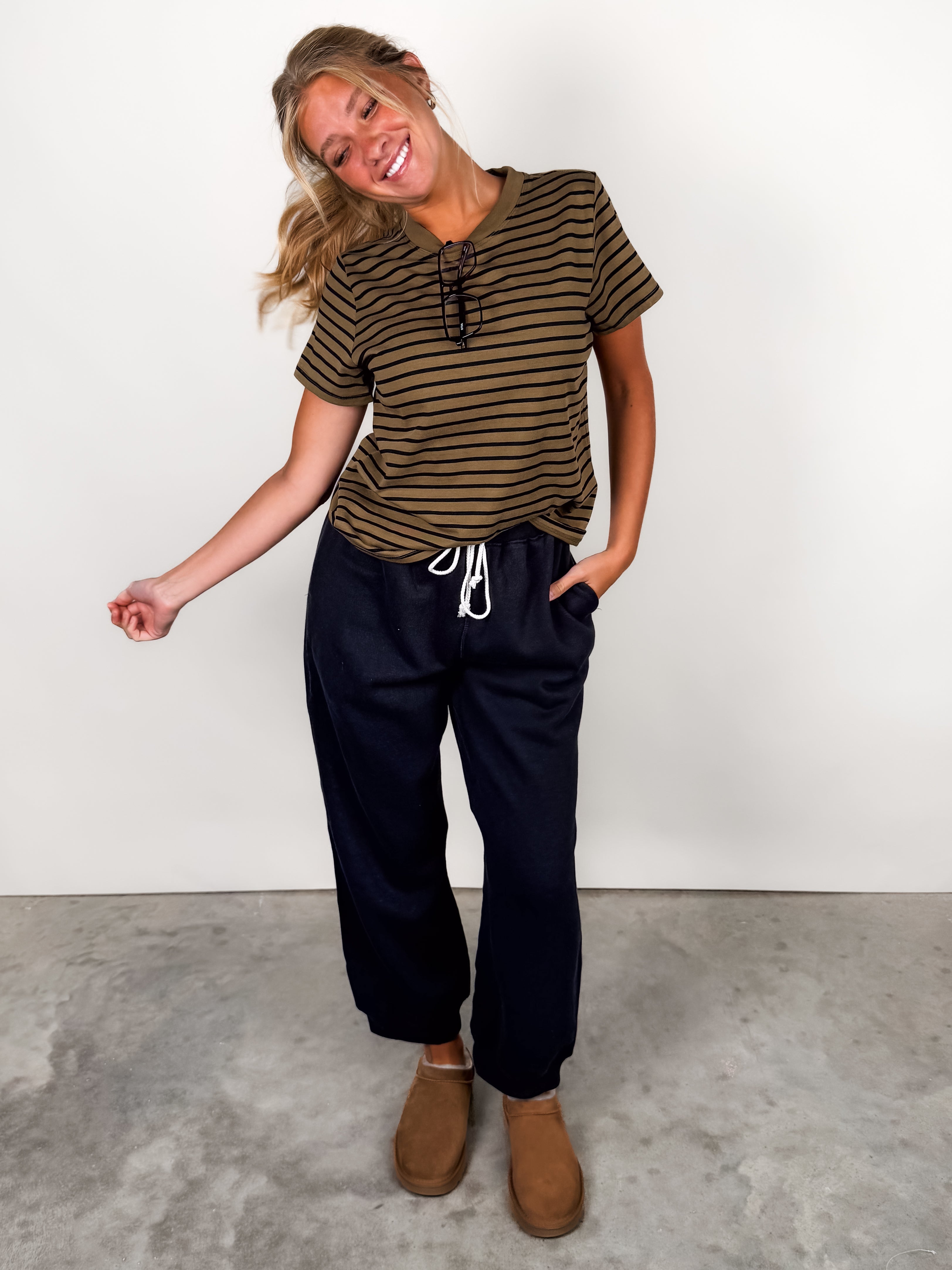 Full Of Envy Striped Tee Look image