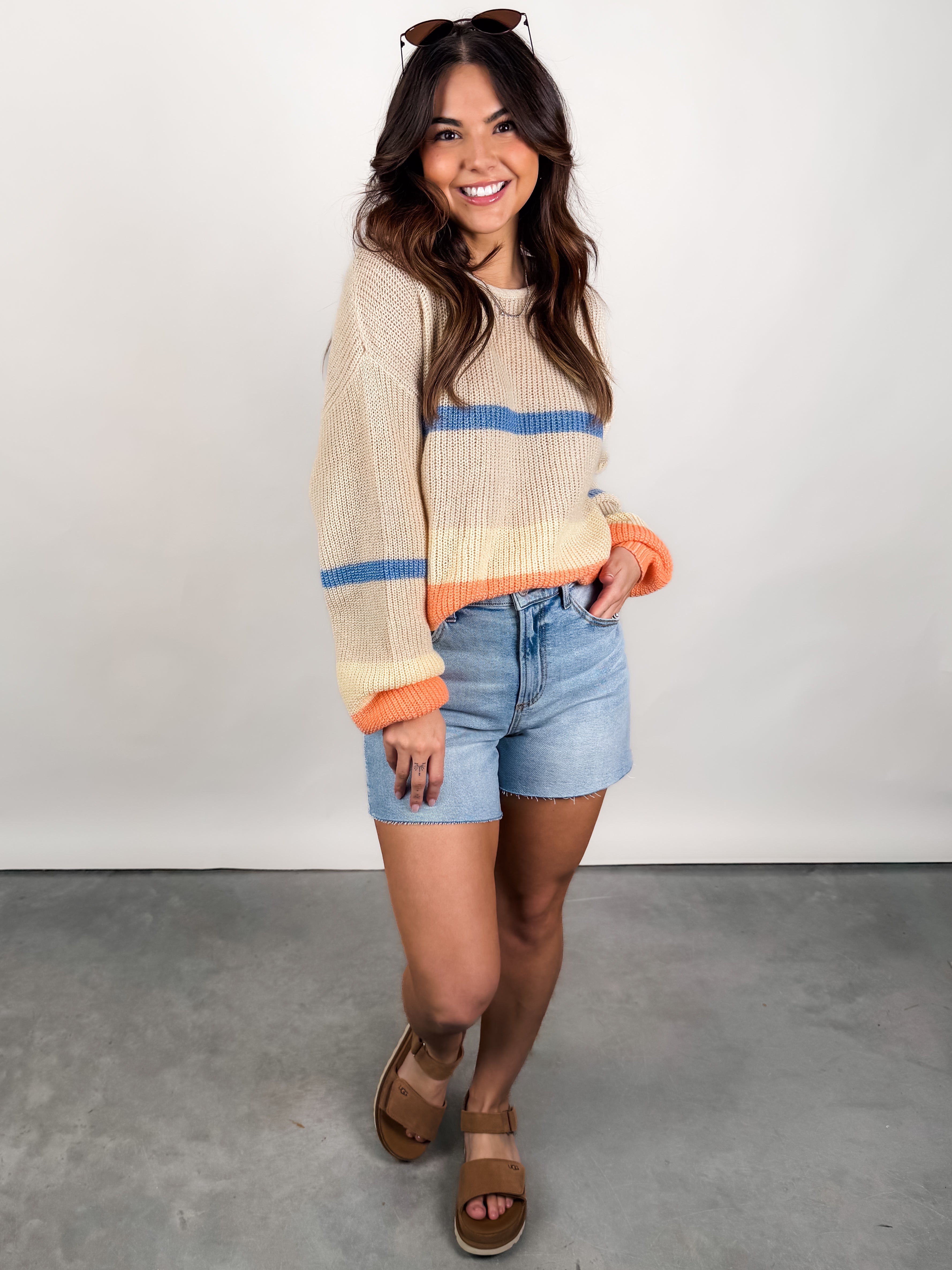 Whatever You Got Stripe Sweater Look image