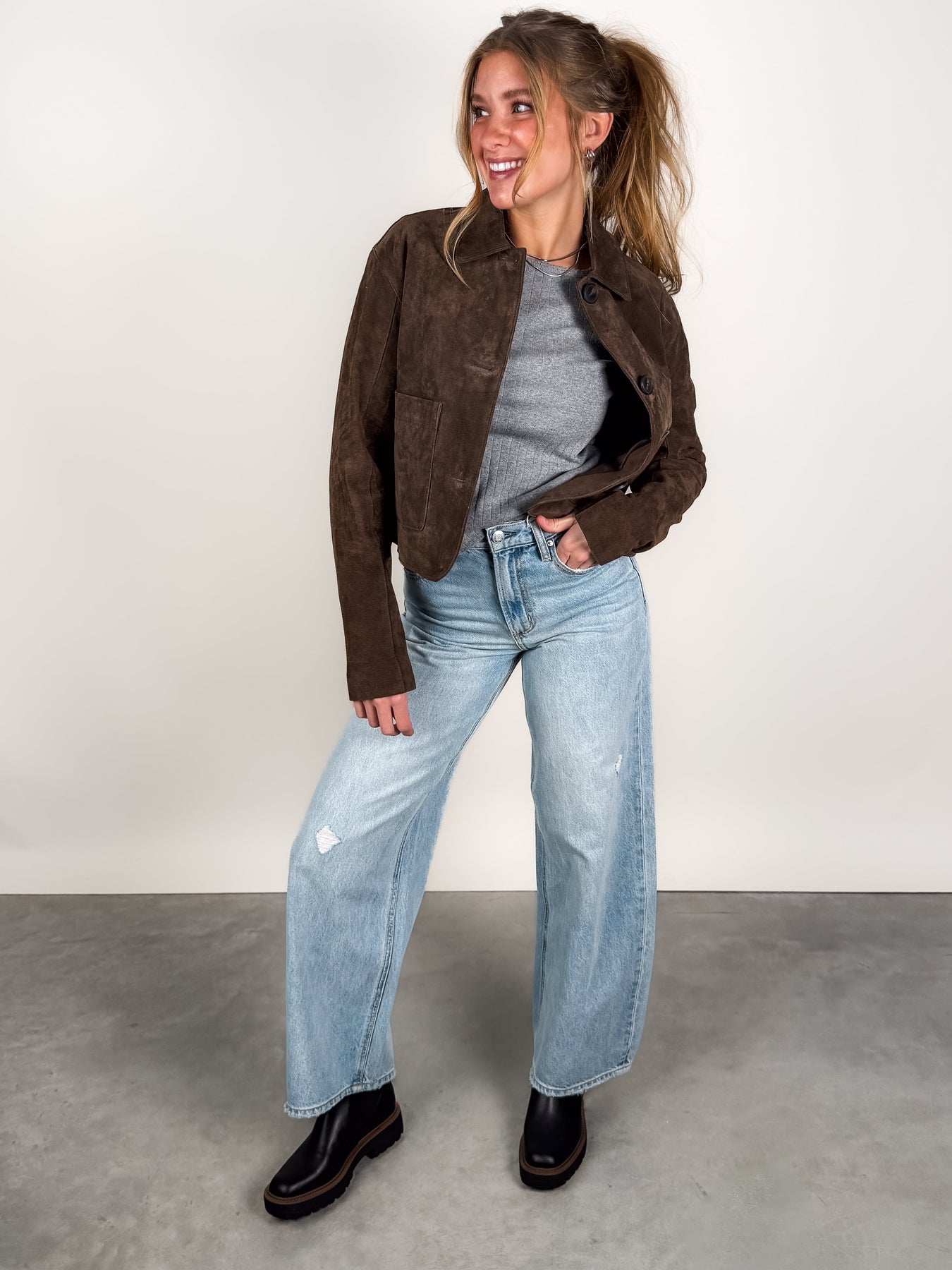 Black Coffee Jacket Look