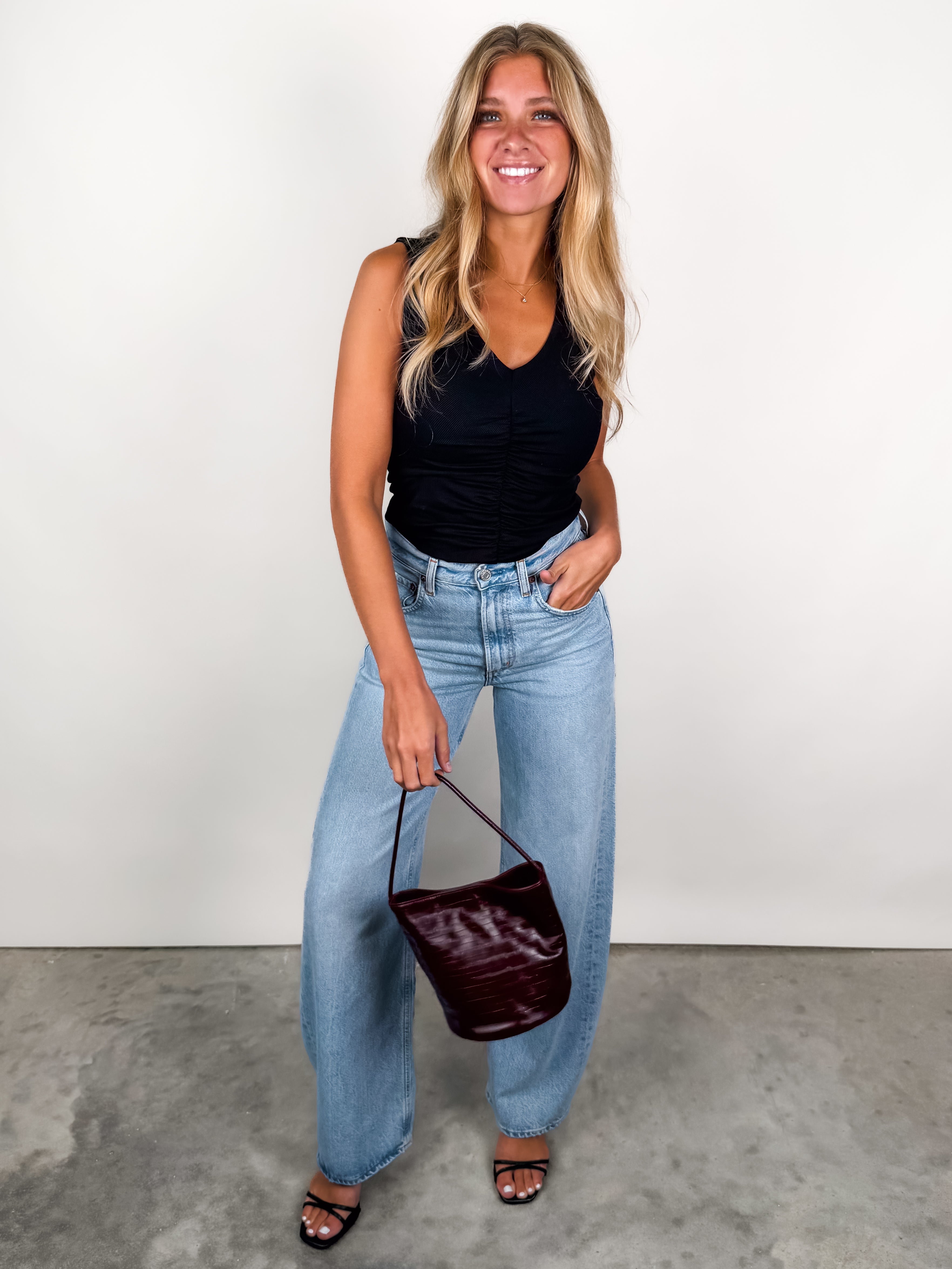 Sunny Side V Neck Tank Look image