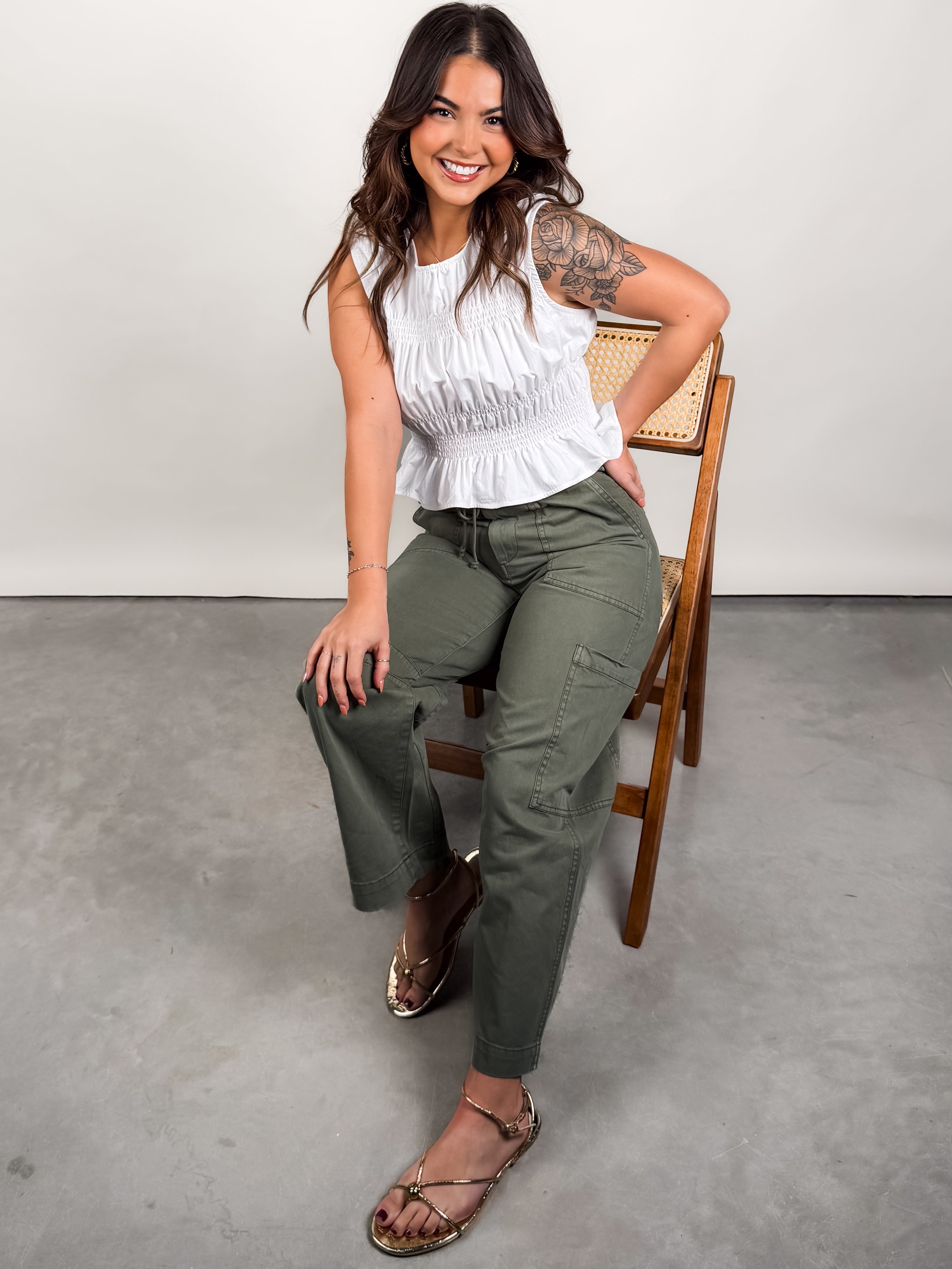 Sabrina Curved Utility Pants Look image