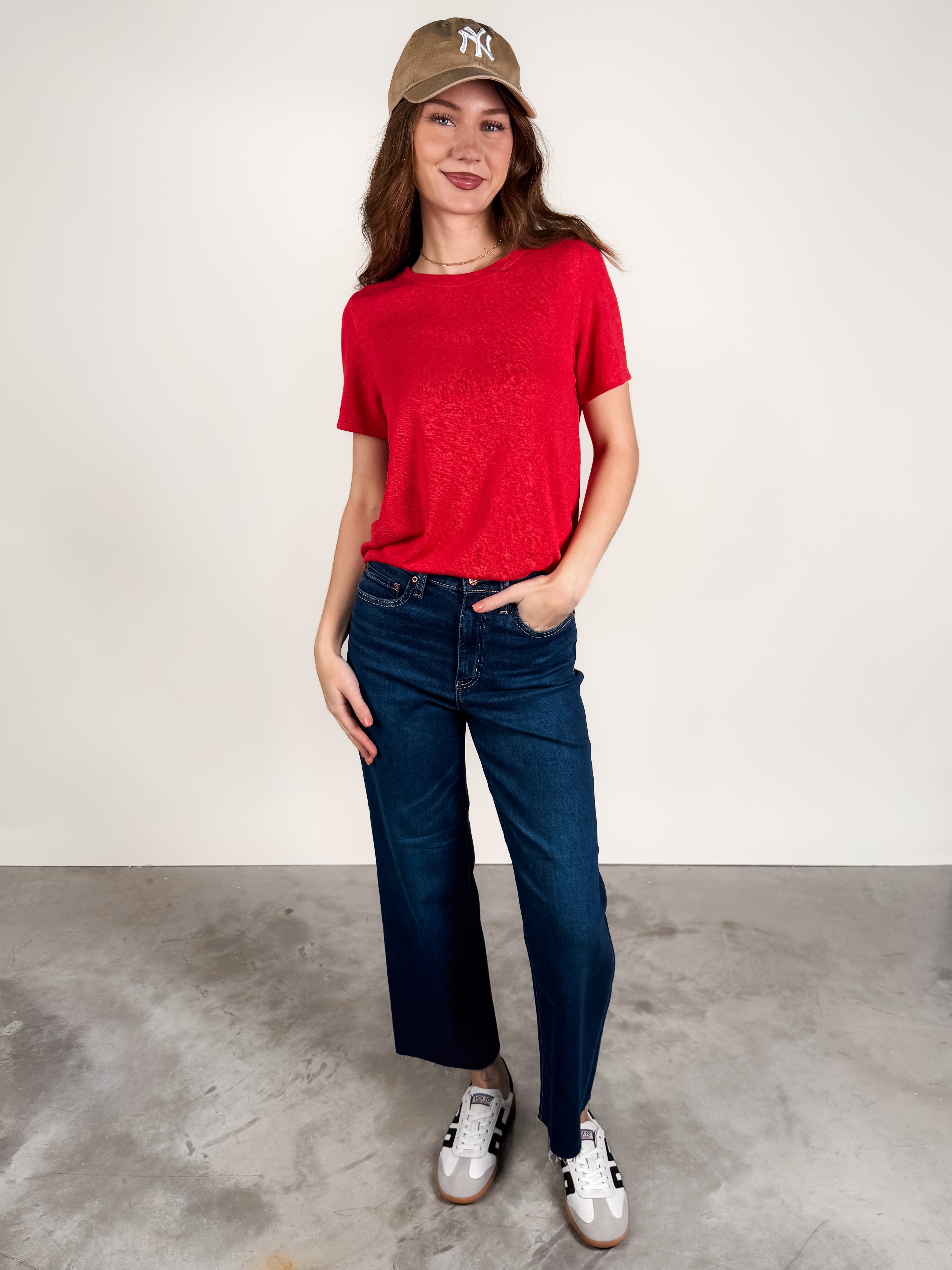 Hacci Slub Crew Neck Tee Look image