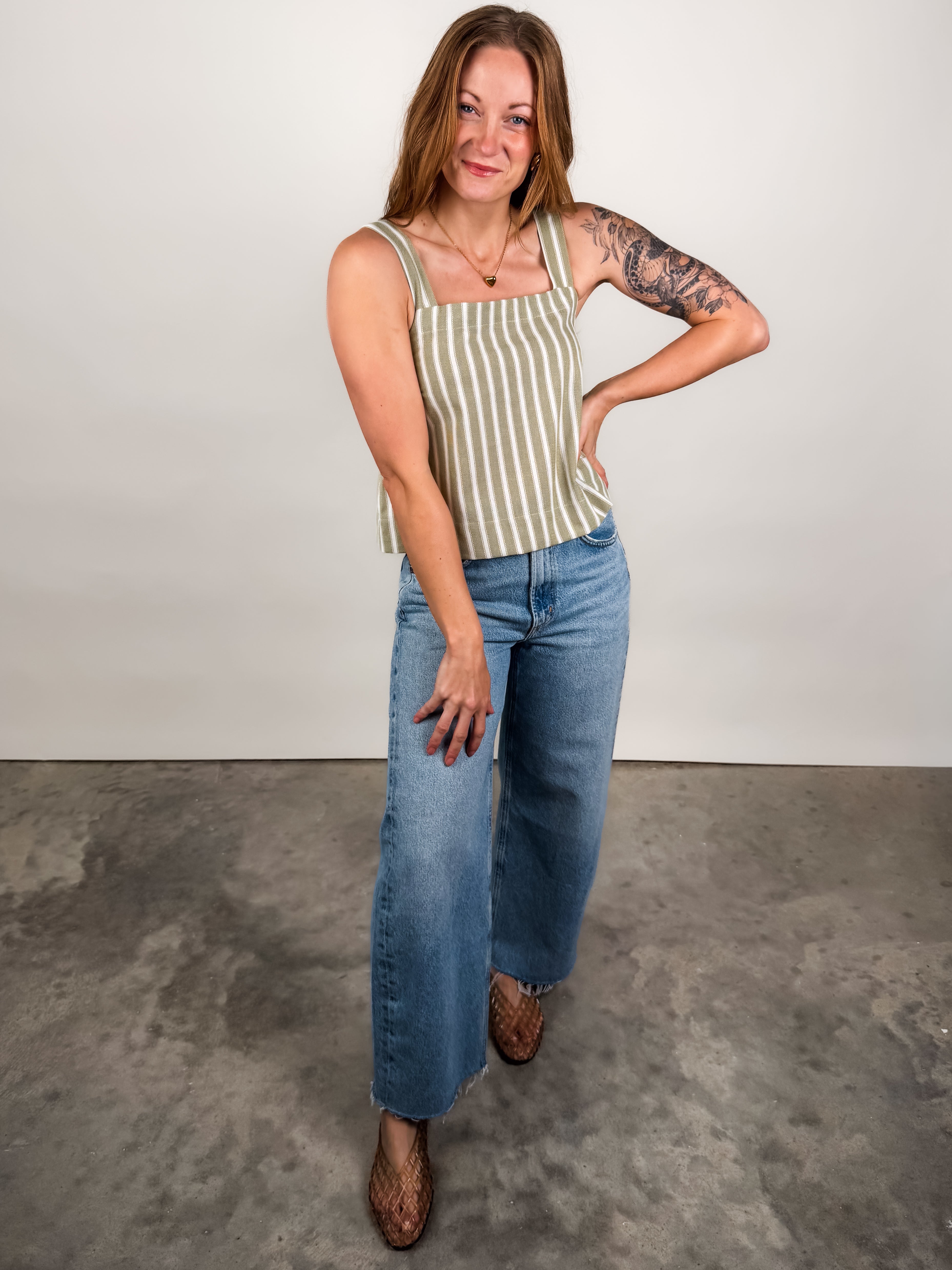 Great Big Plans Striped Top Look image
