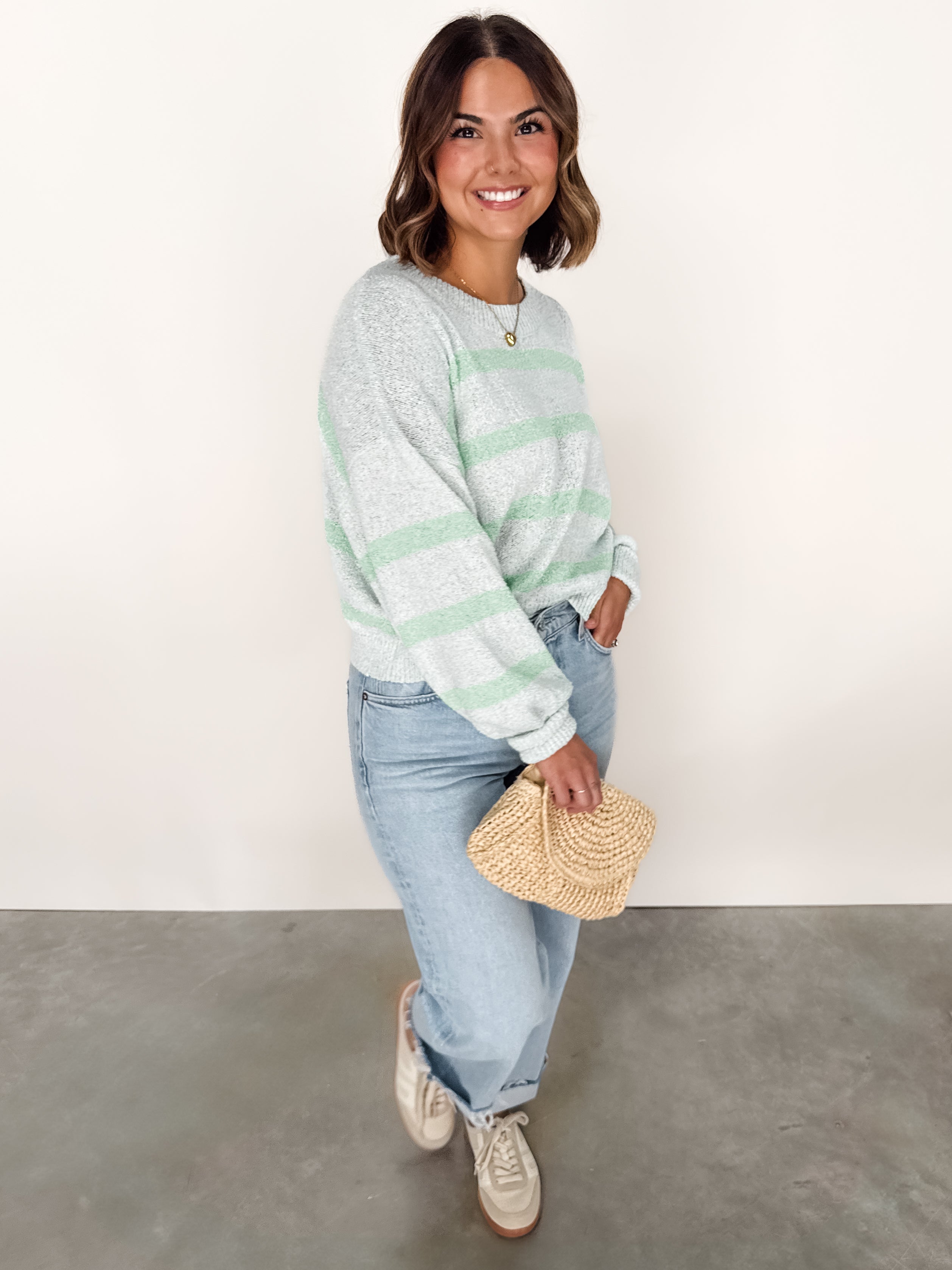 Rowen Striped Sweater Look image
