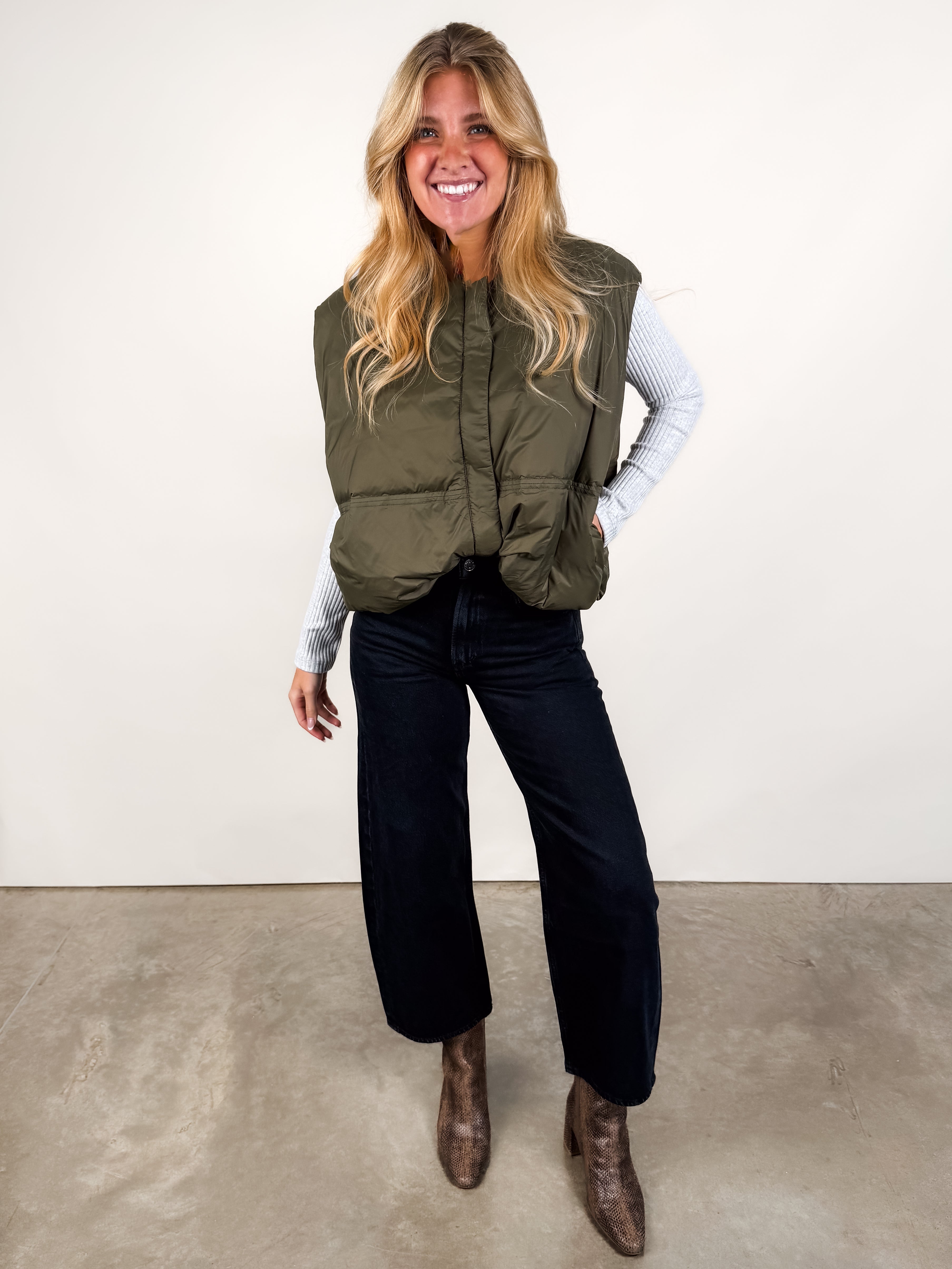 Flora Sweater Rib Top Look image