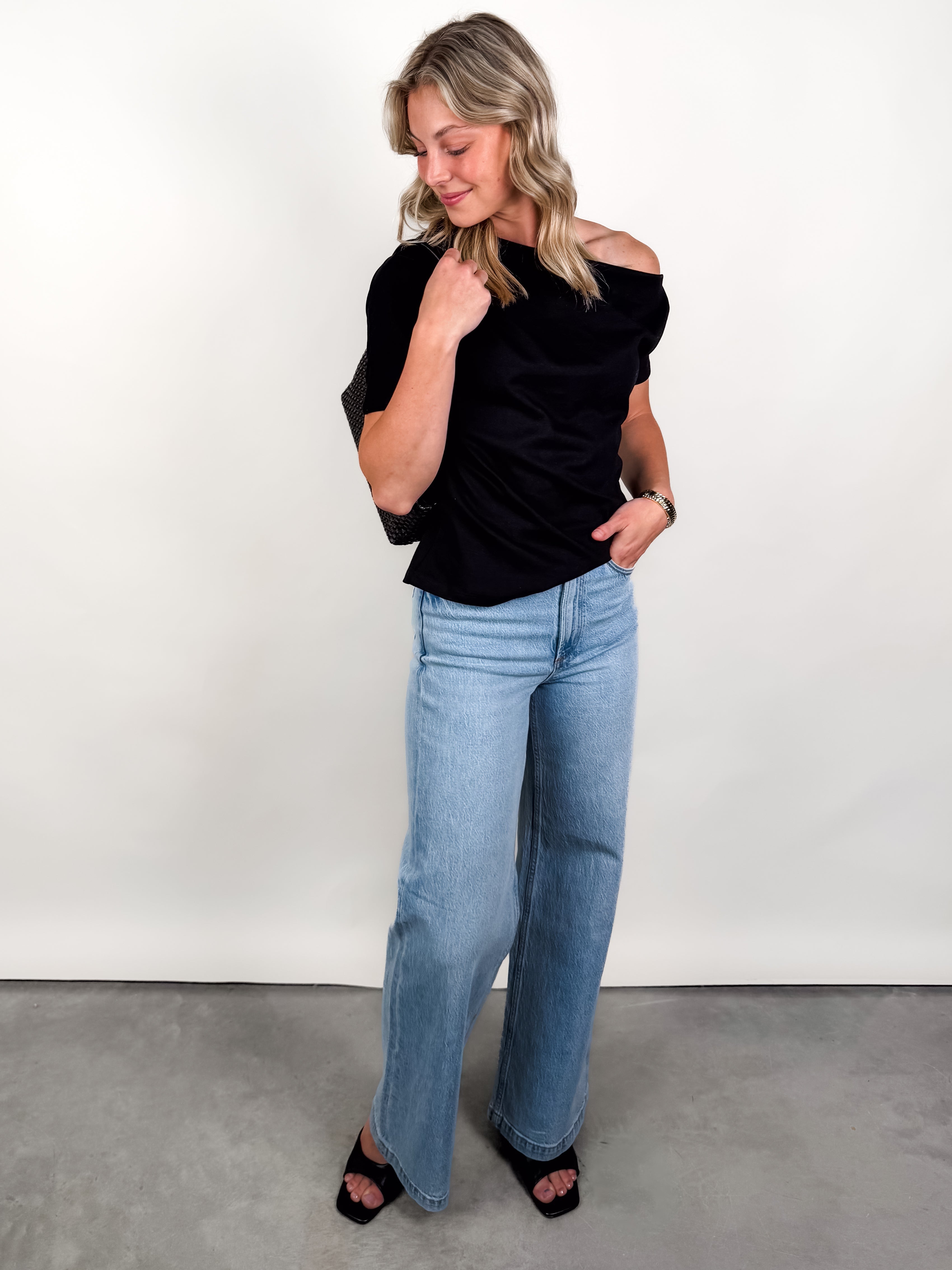 No Obligation One Shoulder Top Look image