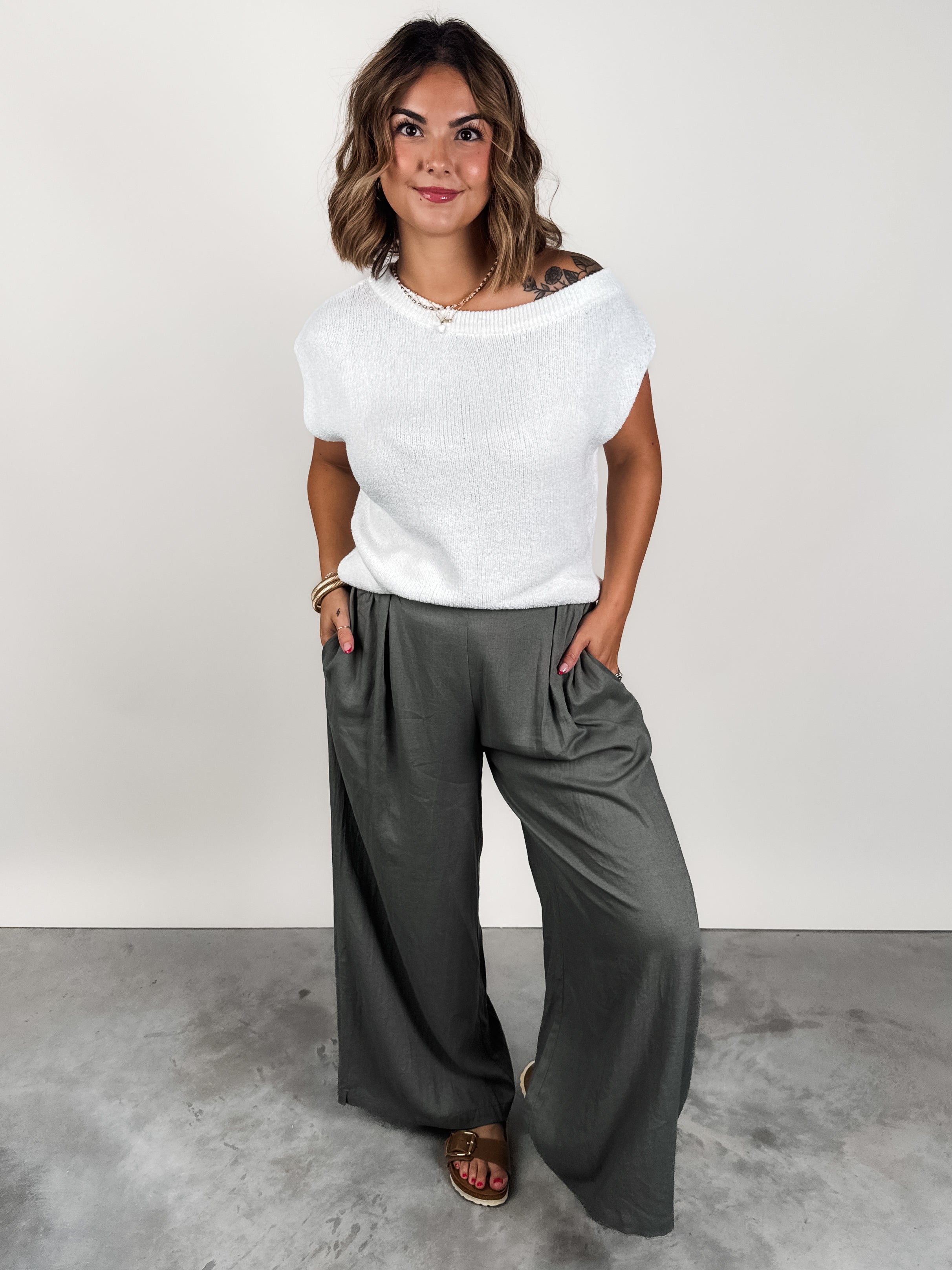 I Wanna Be Me Knit Top Look image