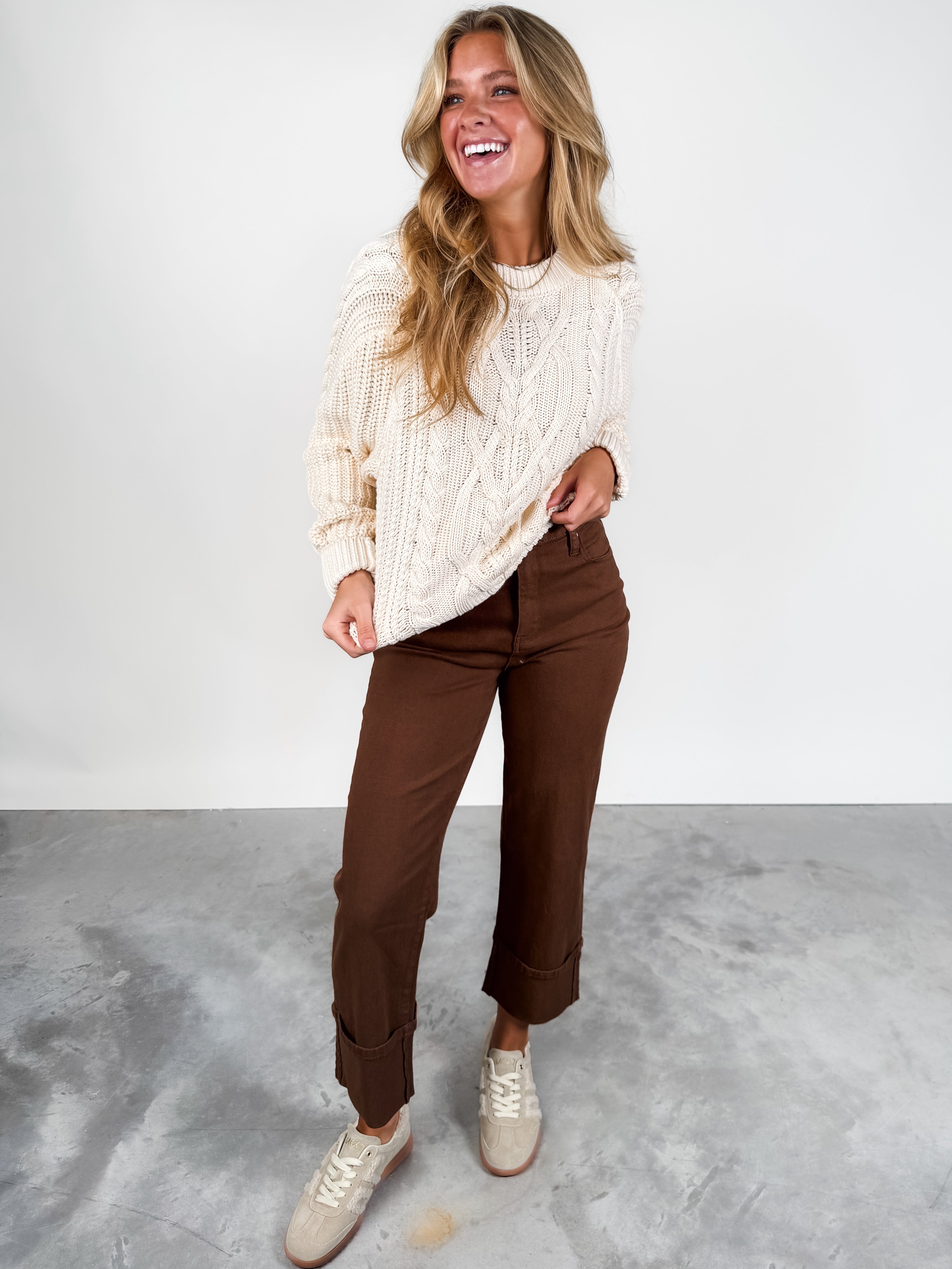 Frankie Cable Sweater Look image