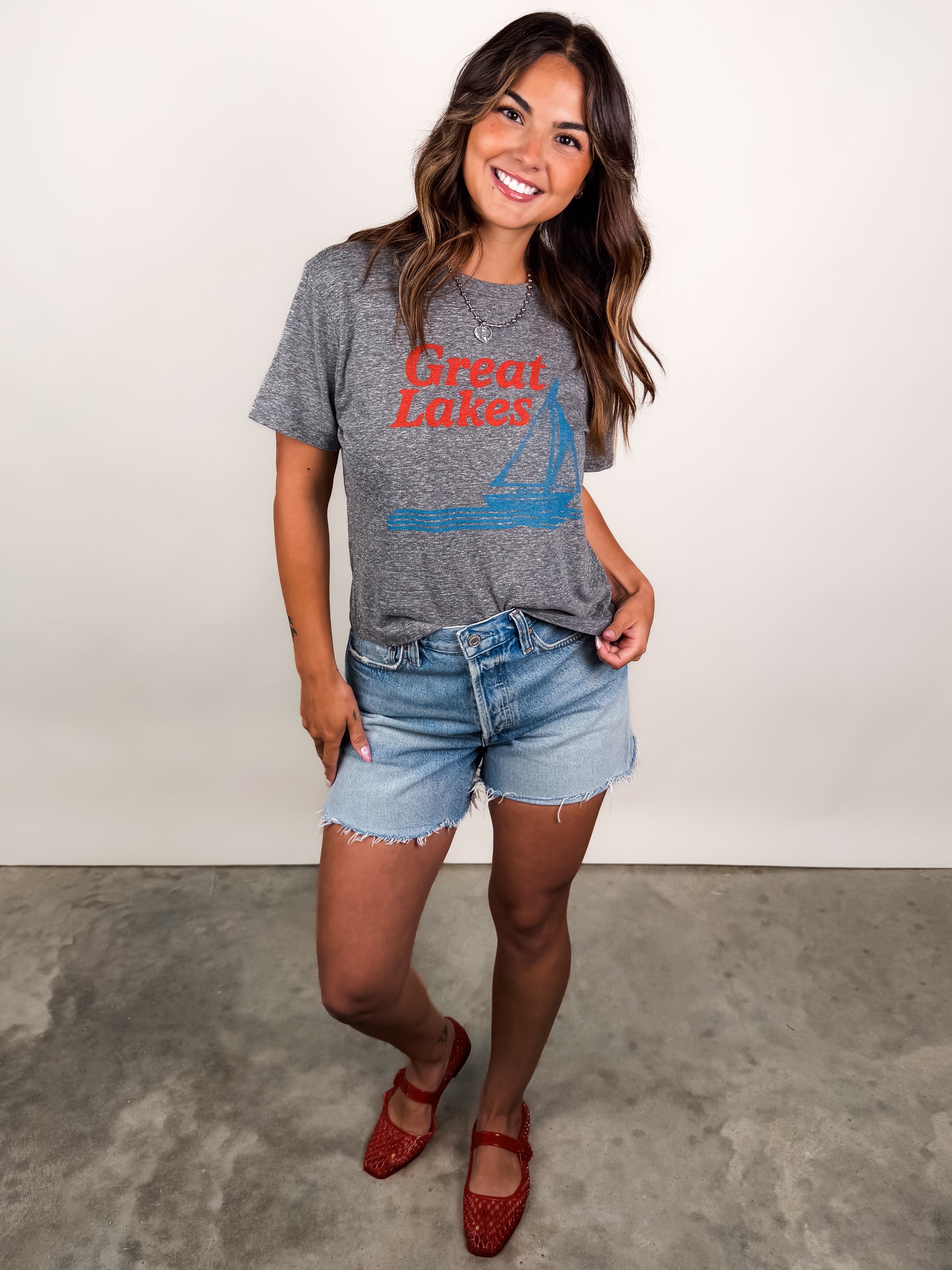 Great Lakes Sailboat Everyday Tee Look image