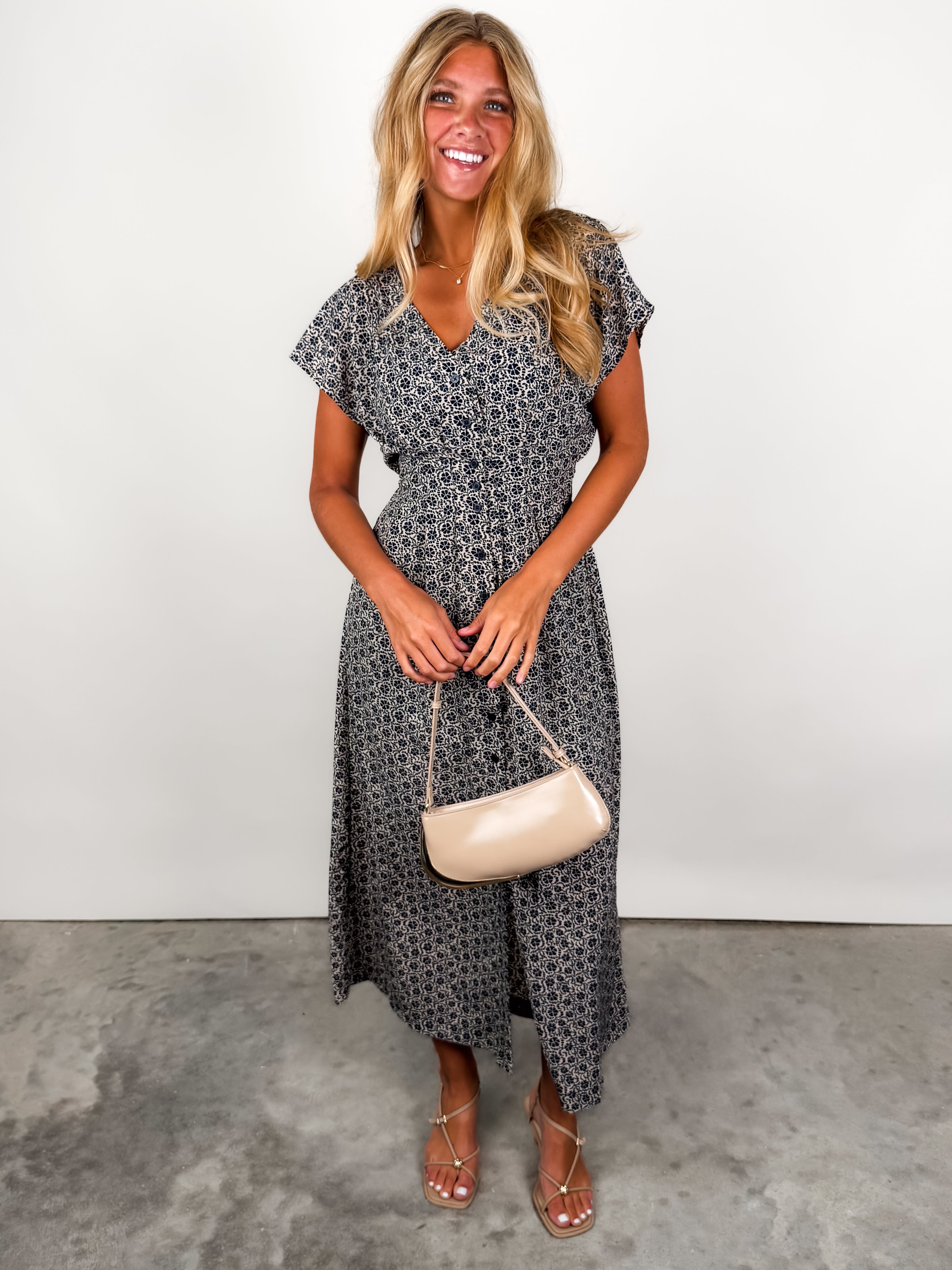 Sanna Iris Floral Midi Dress Look image