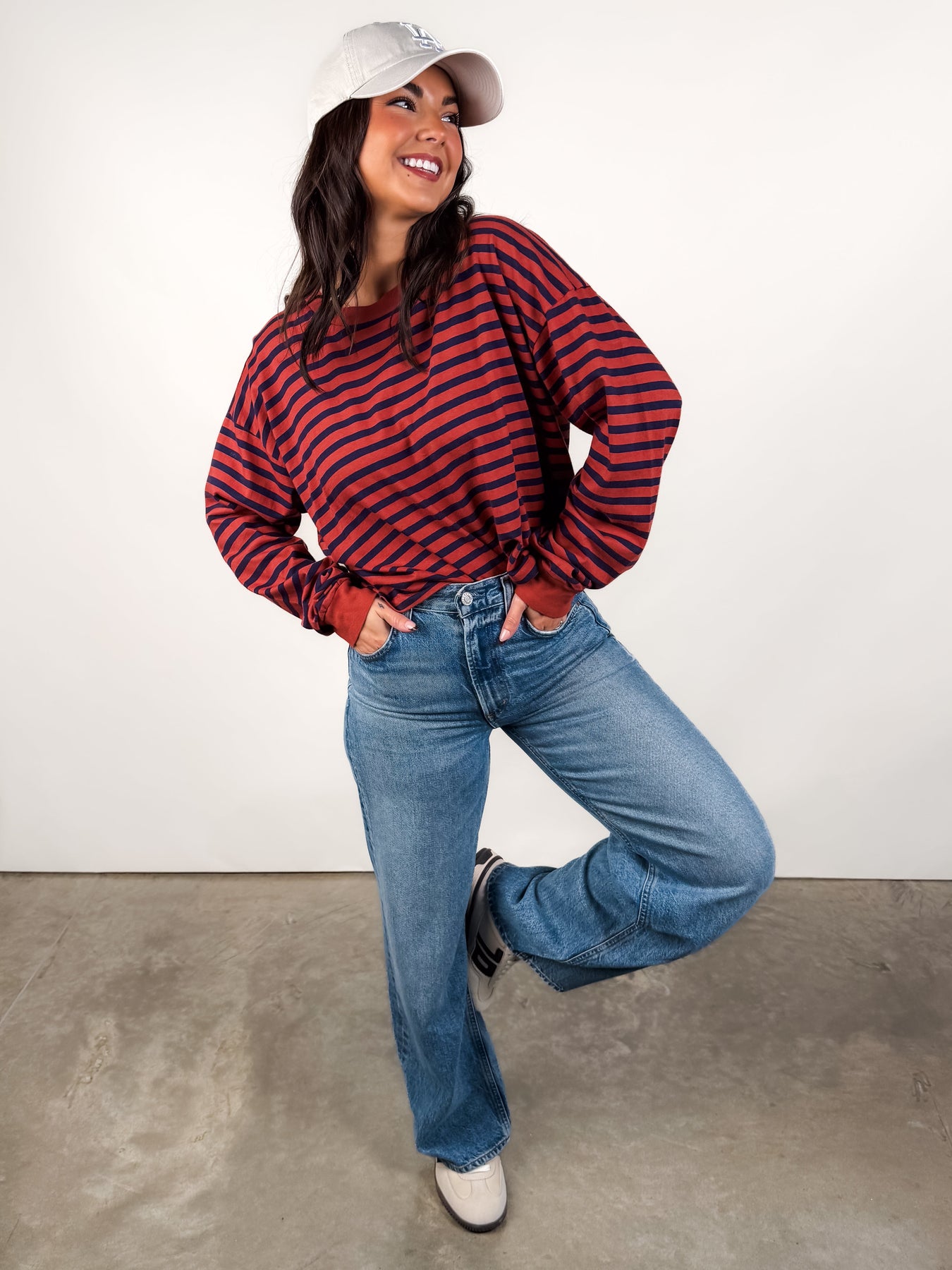 Stripe Meet & Greet Long Sleeve Look