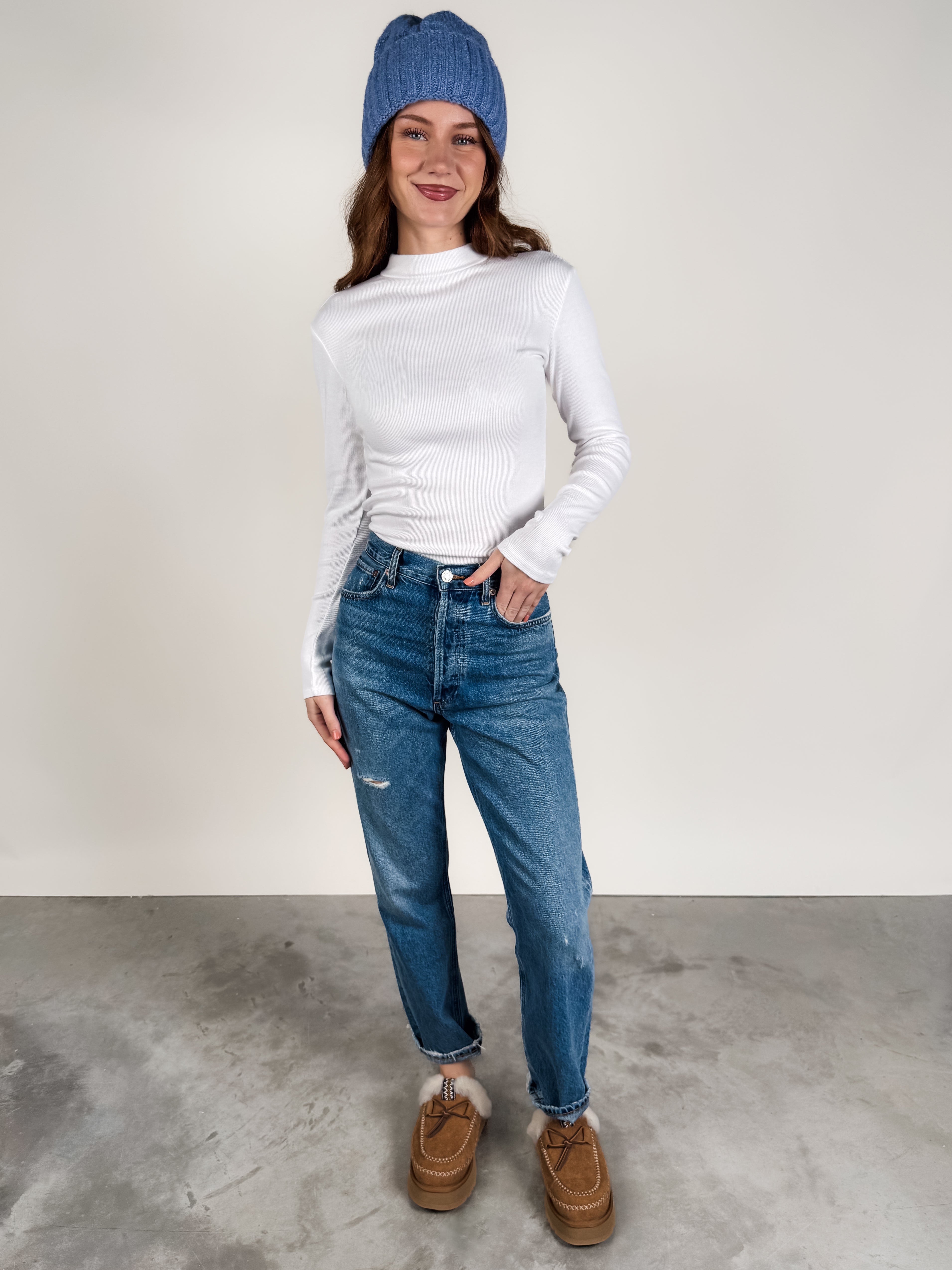 Lauryn Mock Neck Long Sleeve Look image