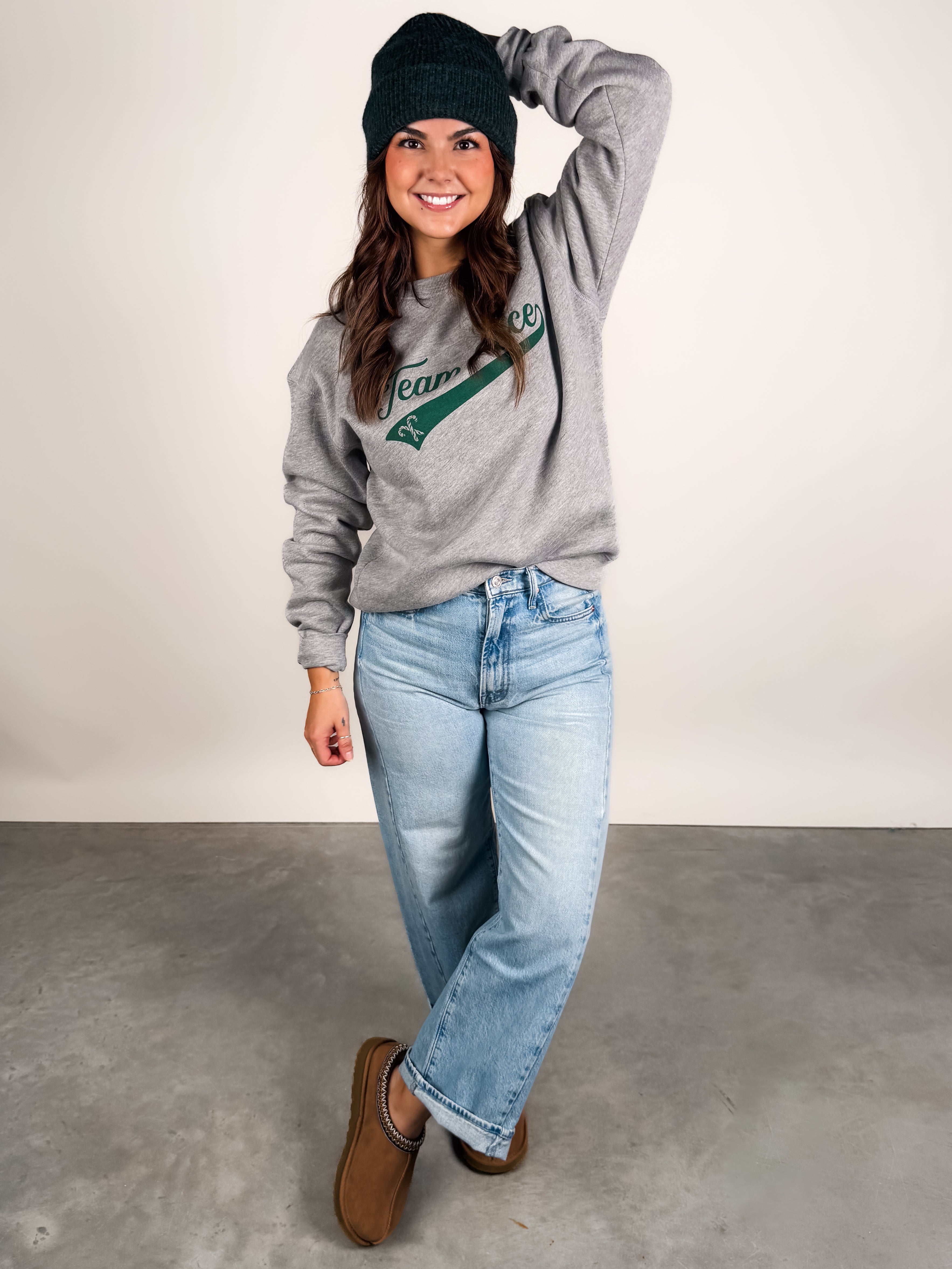 Team Naughty/Team Nice Reversible Sweatshirt Look image