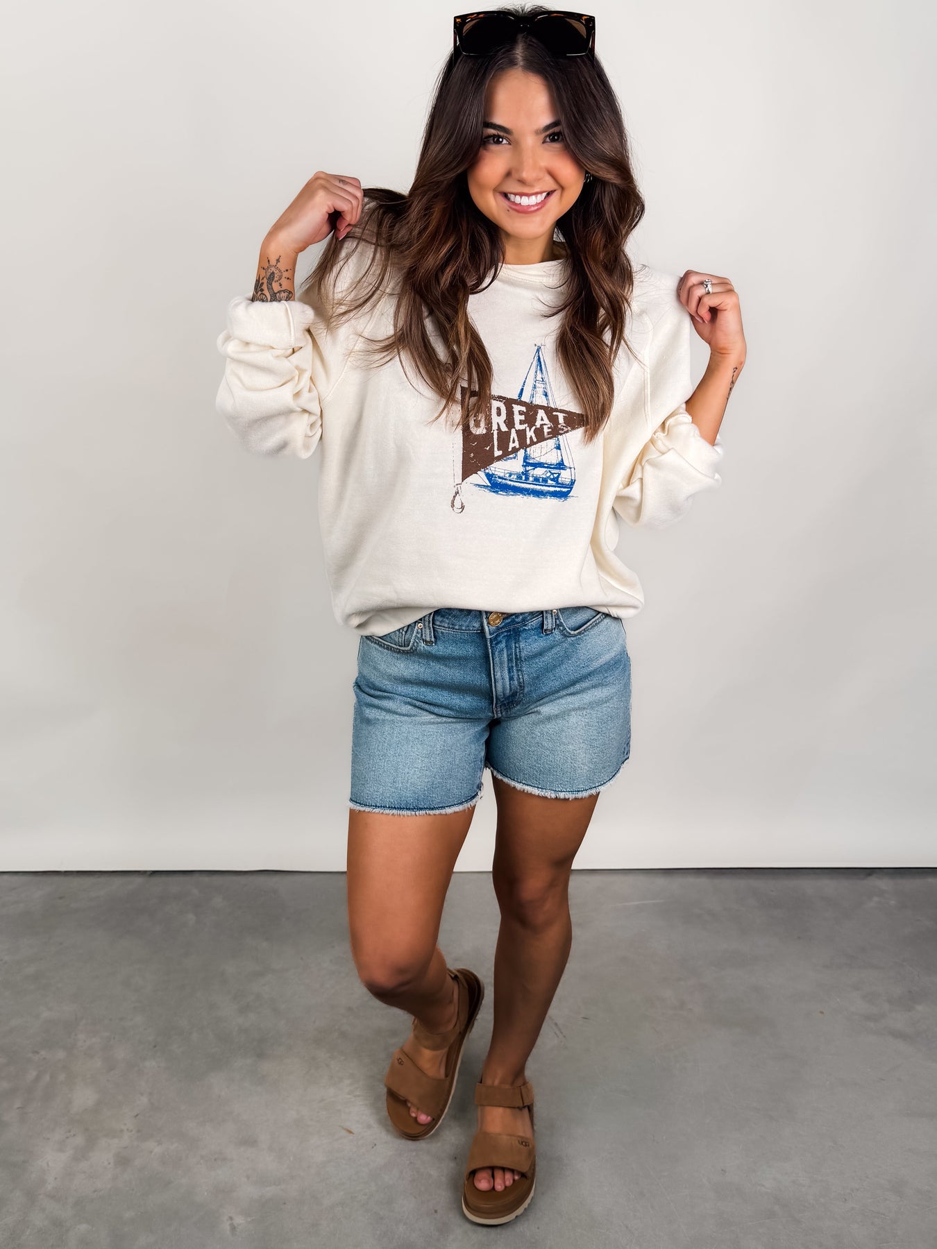 Great Lakes Raglan Crew Look