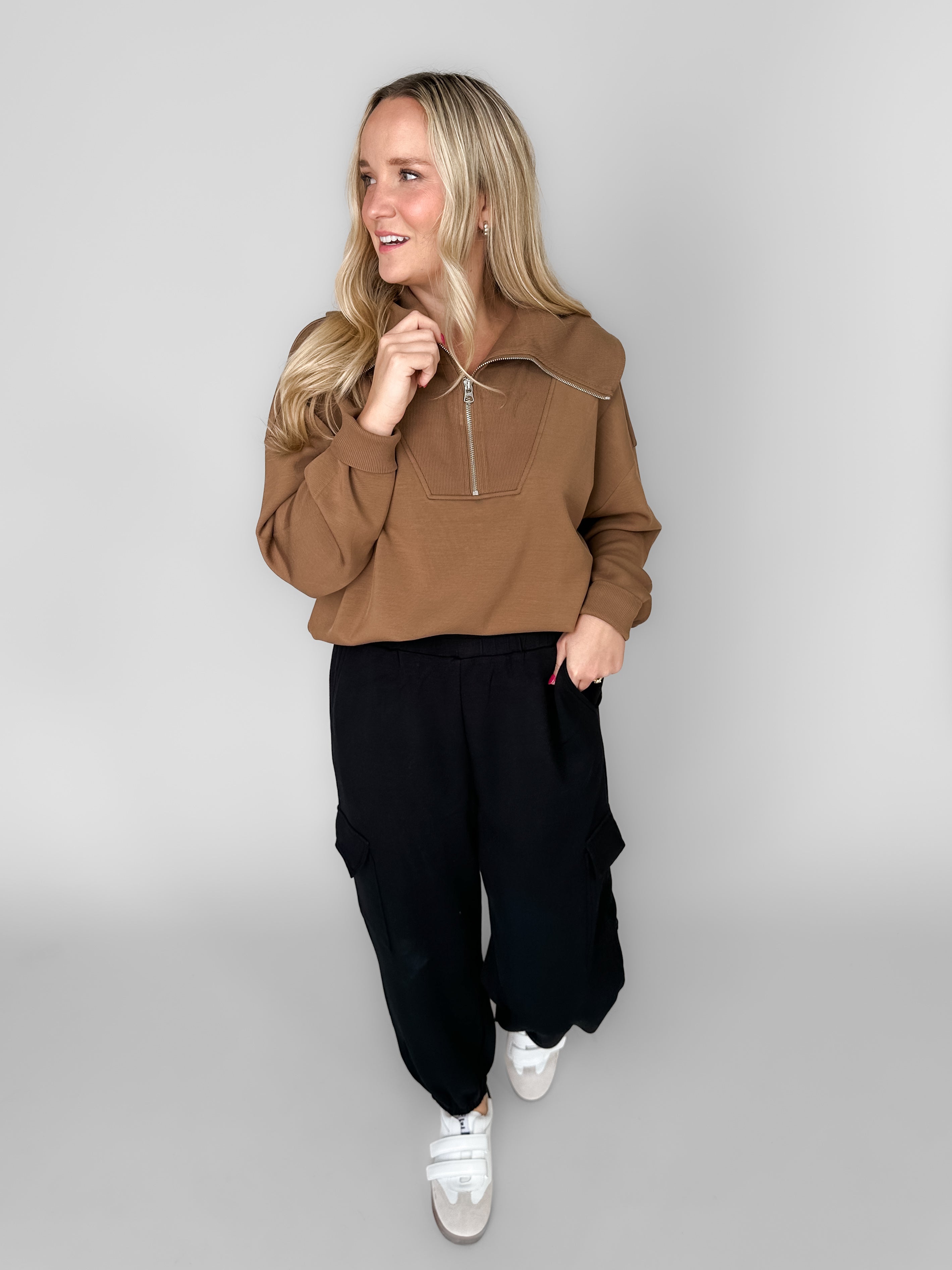 Catherine Half Zip Sweatshirt Look image