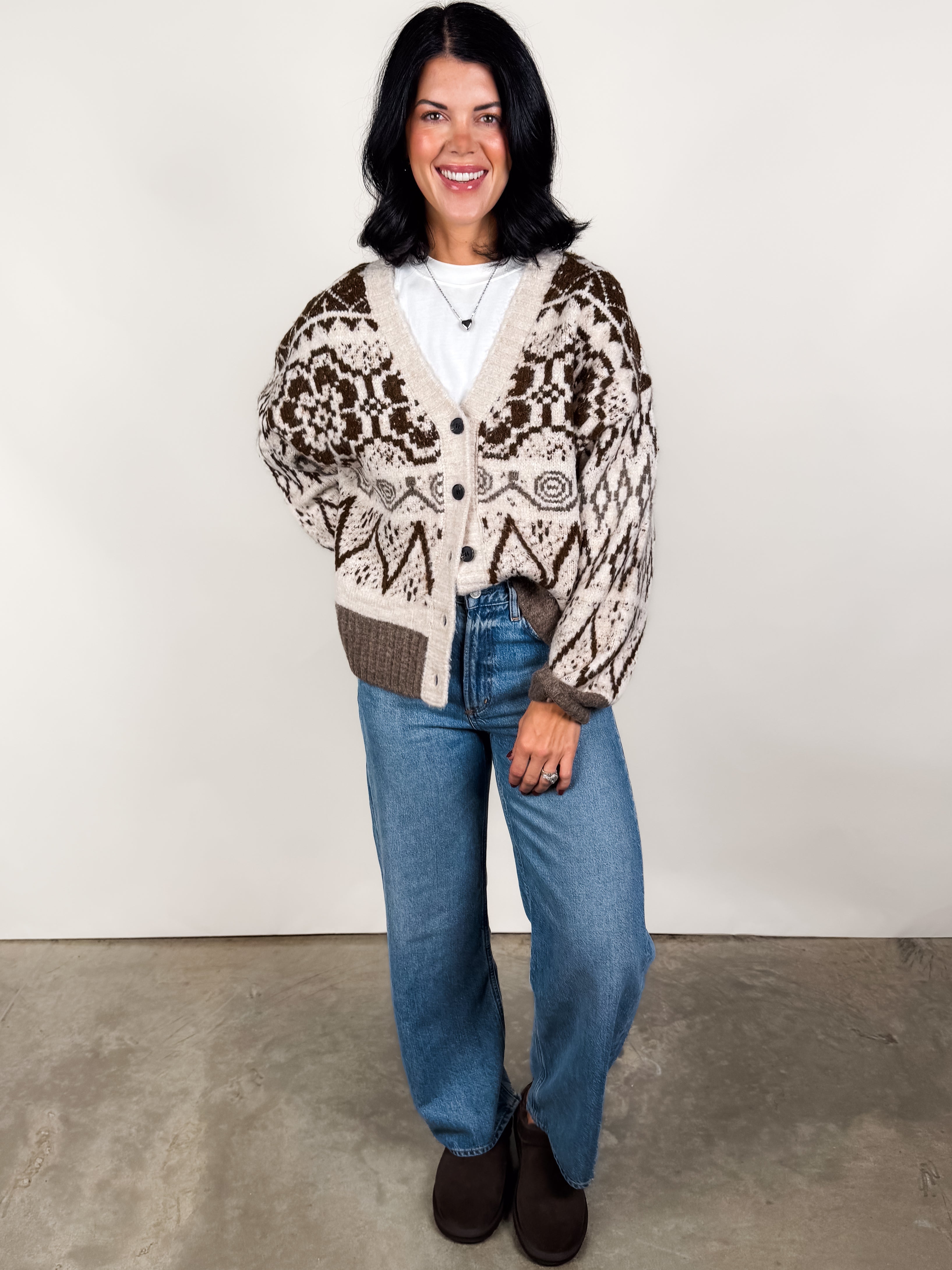 Summit Trail Brushed Alpine Knit Cardigan Look image