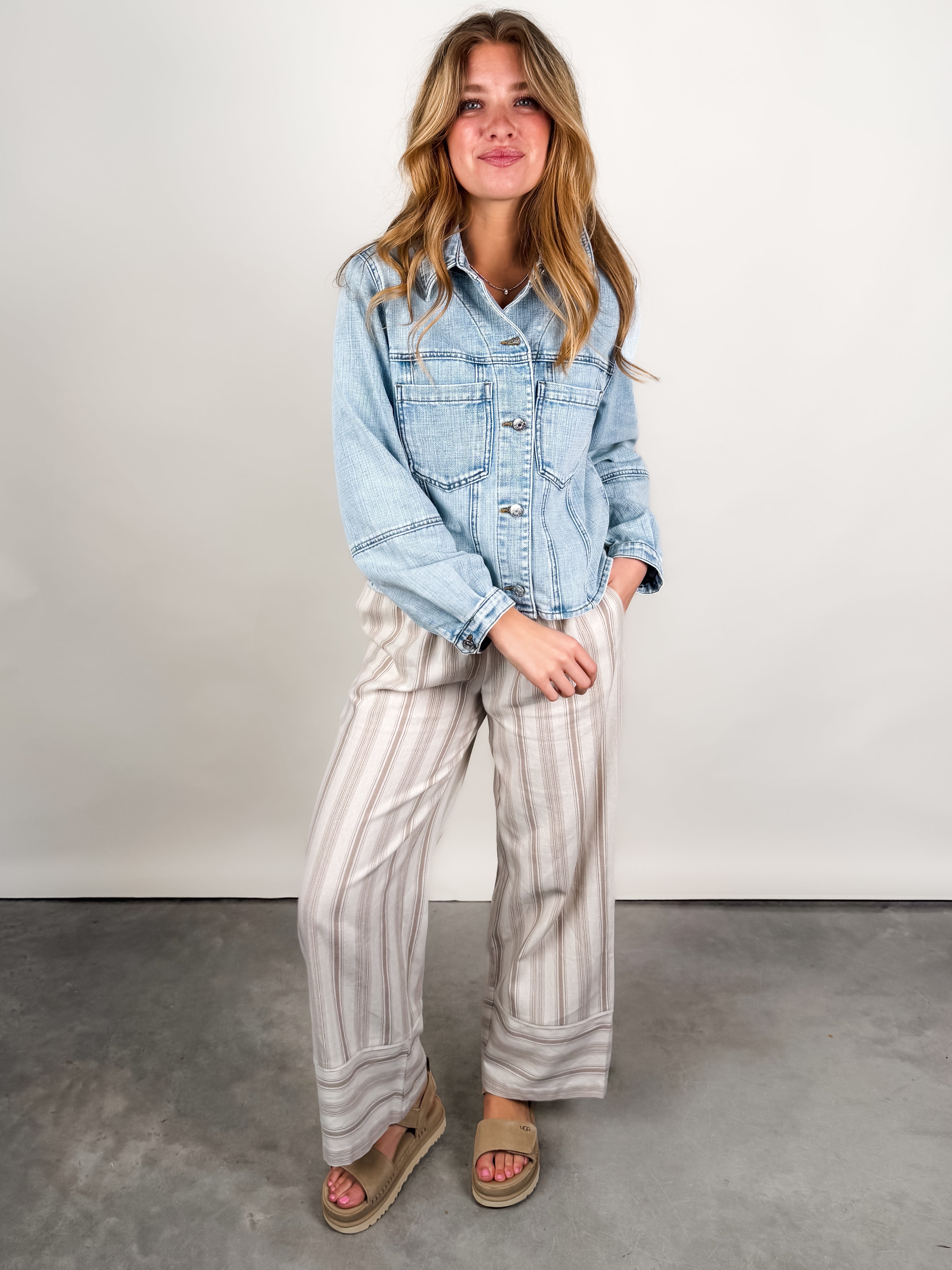 Bailey Button Front Jacket Look image