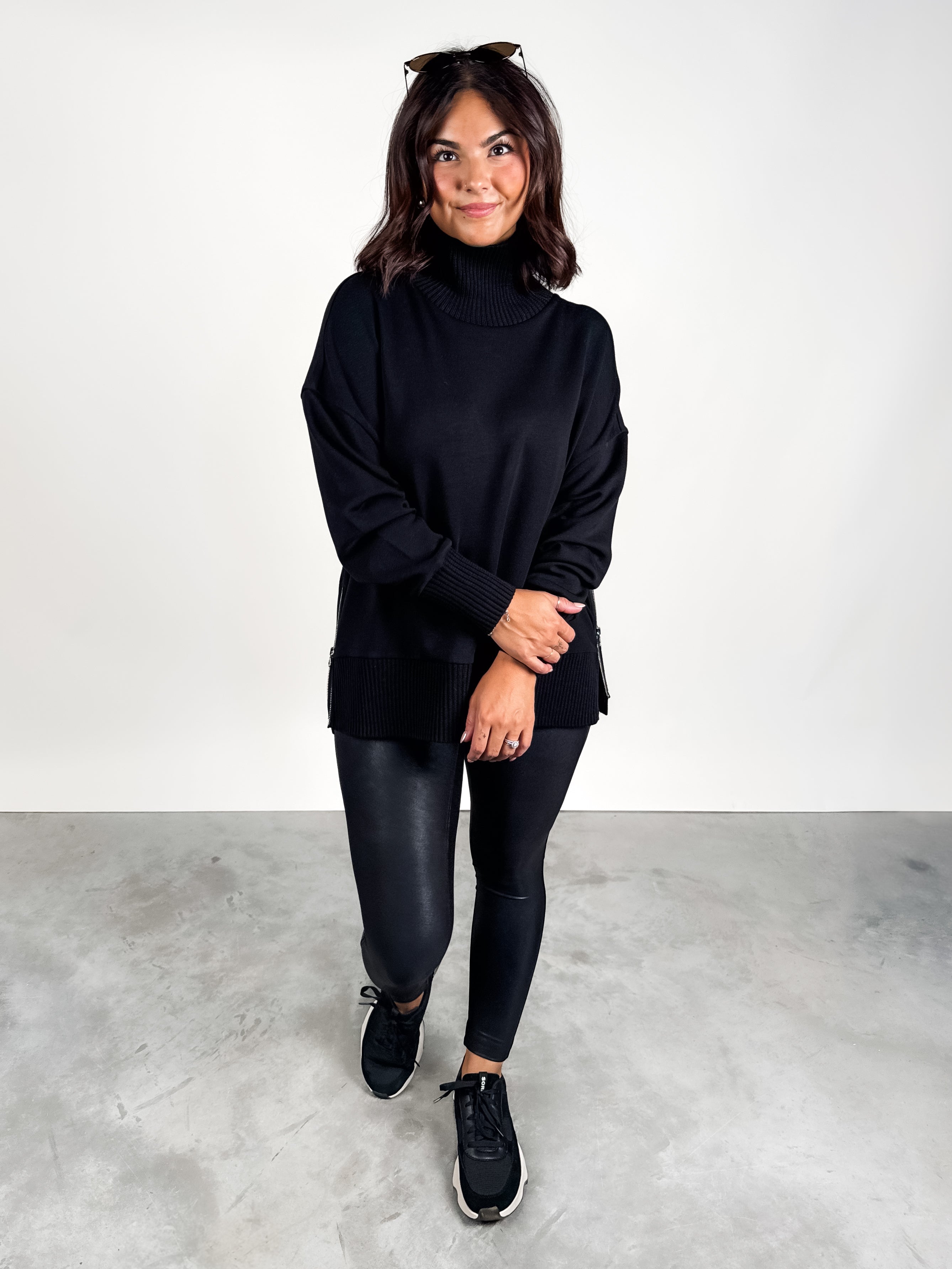 Barker High Neck Sweatshirt Look image