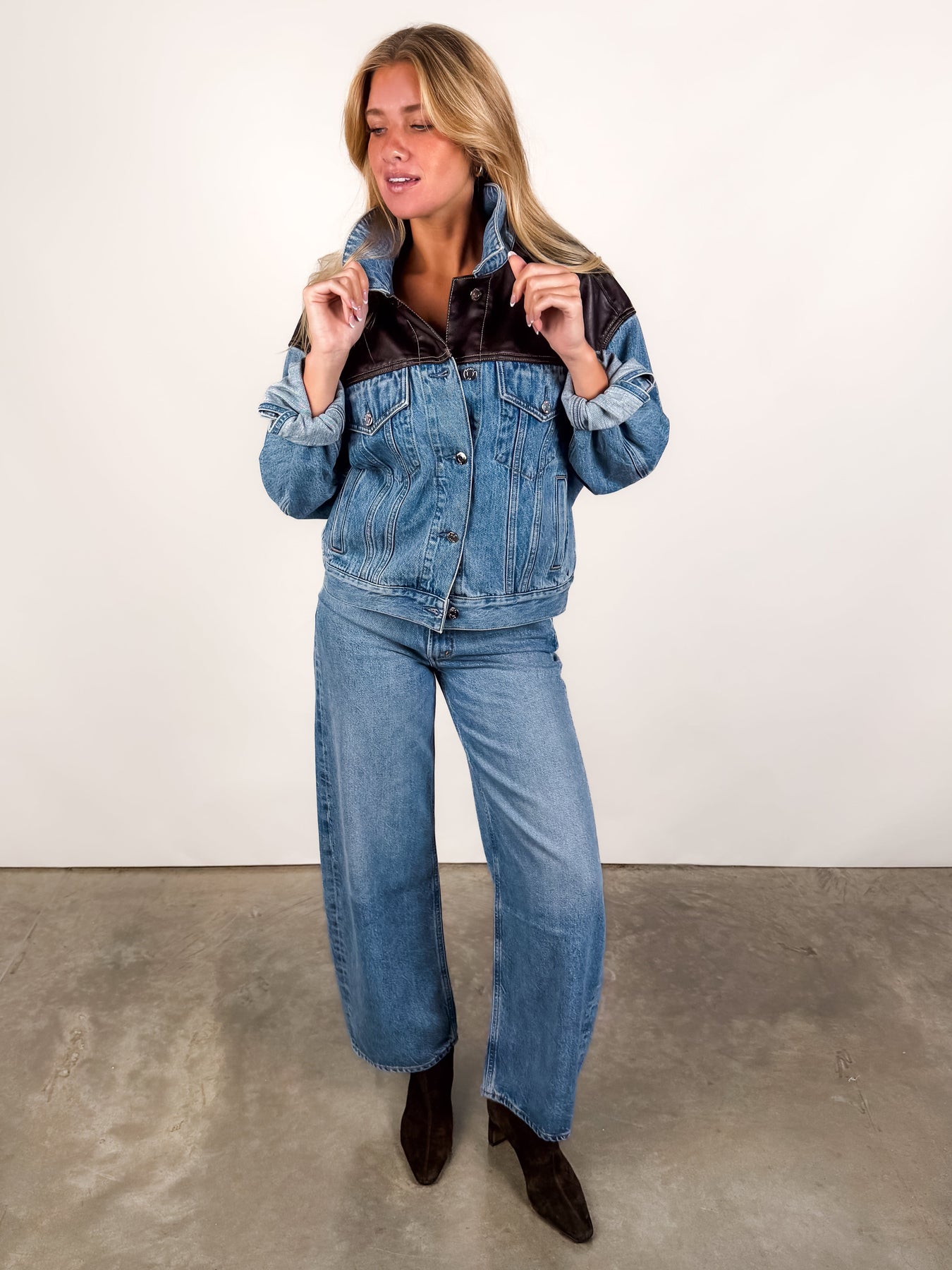 Harley Trucker Jacket Look