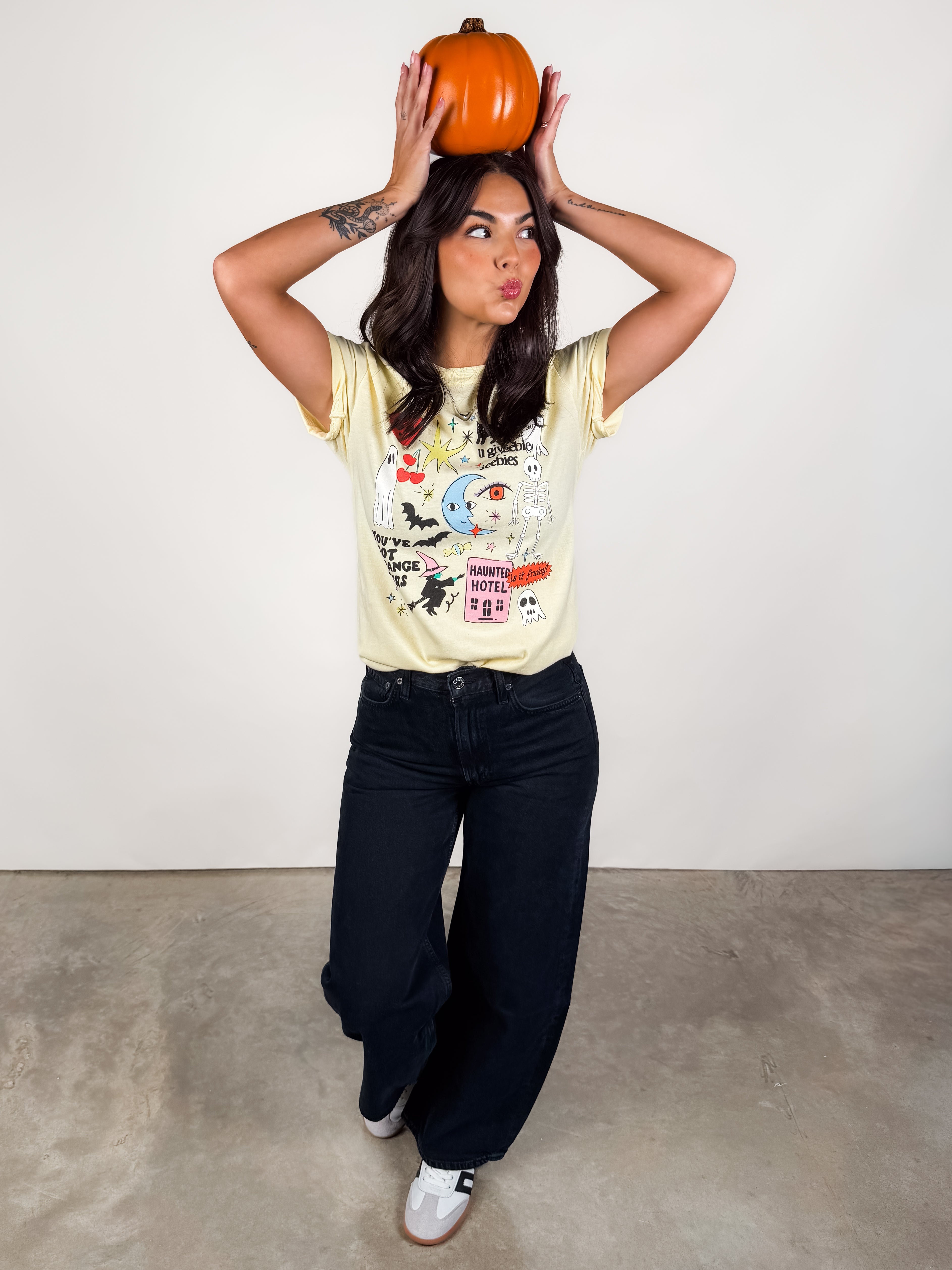Halloween Doodles Graphic Tee Look image