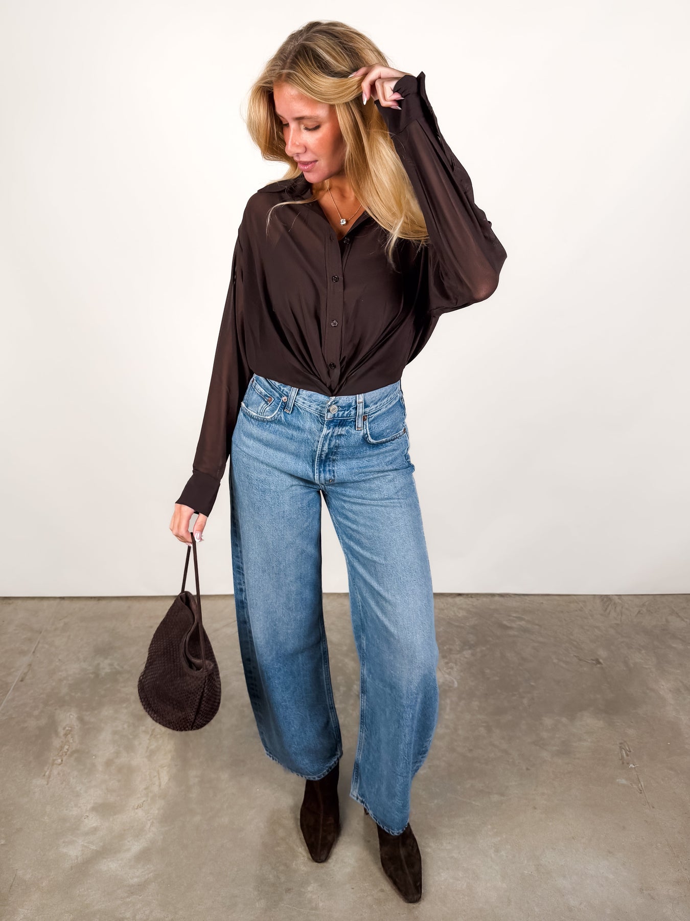 Sage Knit Top Look