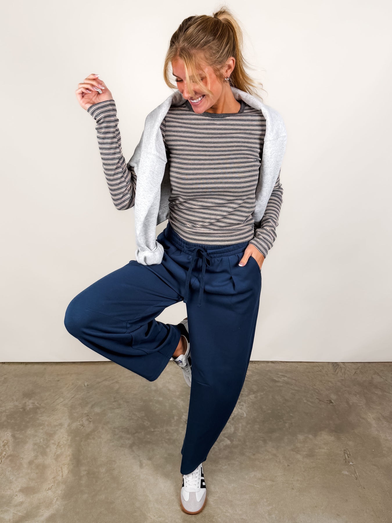 In The Evening Light Striped Shirt Look