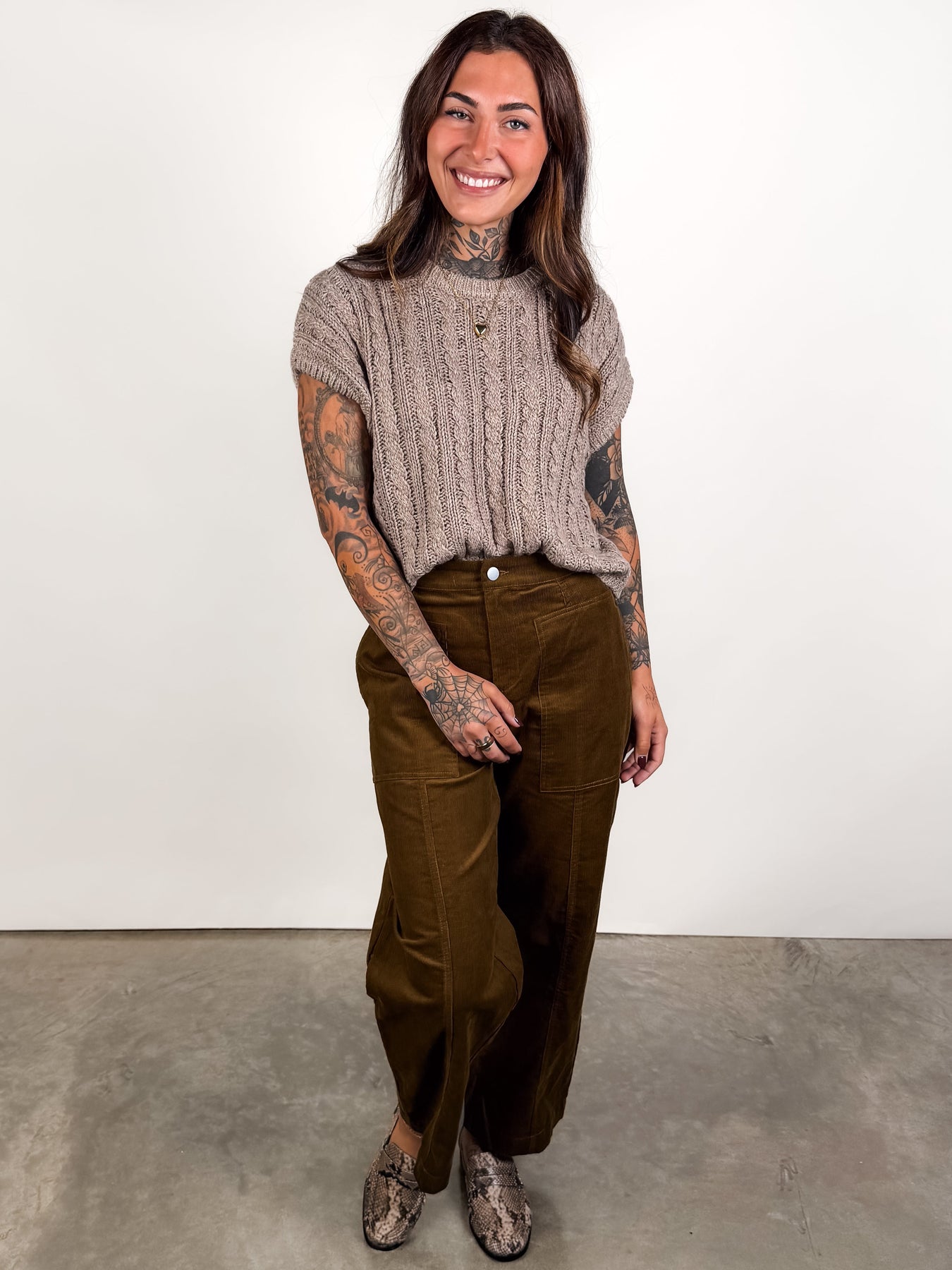 Williams Sleeveless Sweater Look