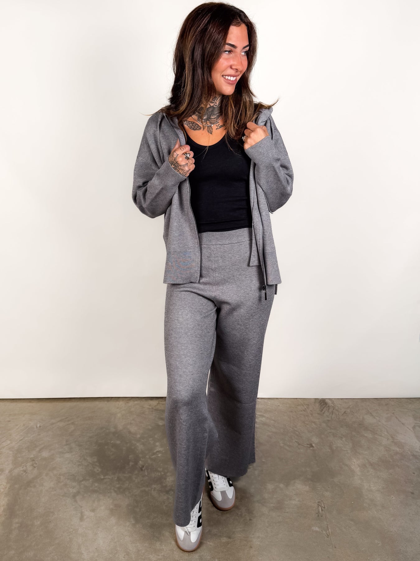 Ametrine L/S Hooded Pullover/Pant Set Look