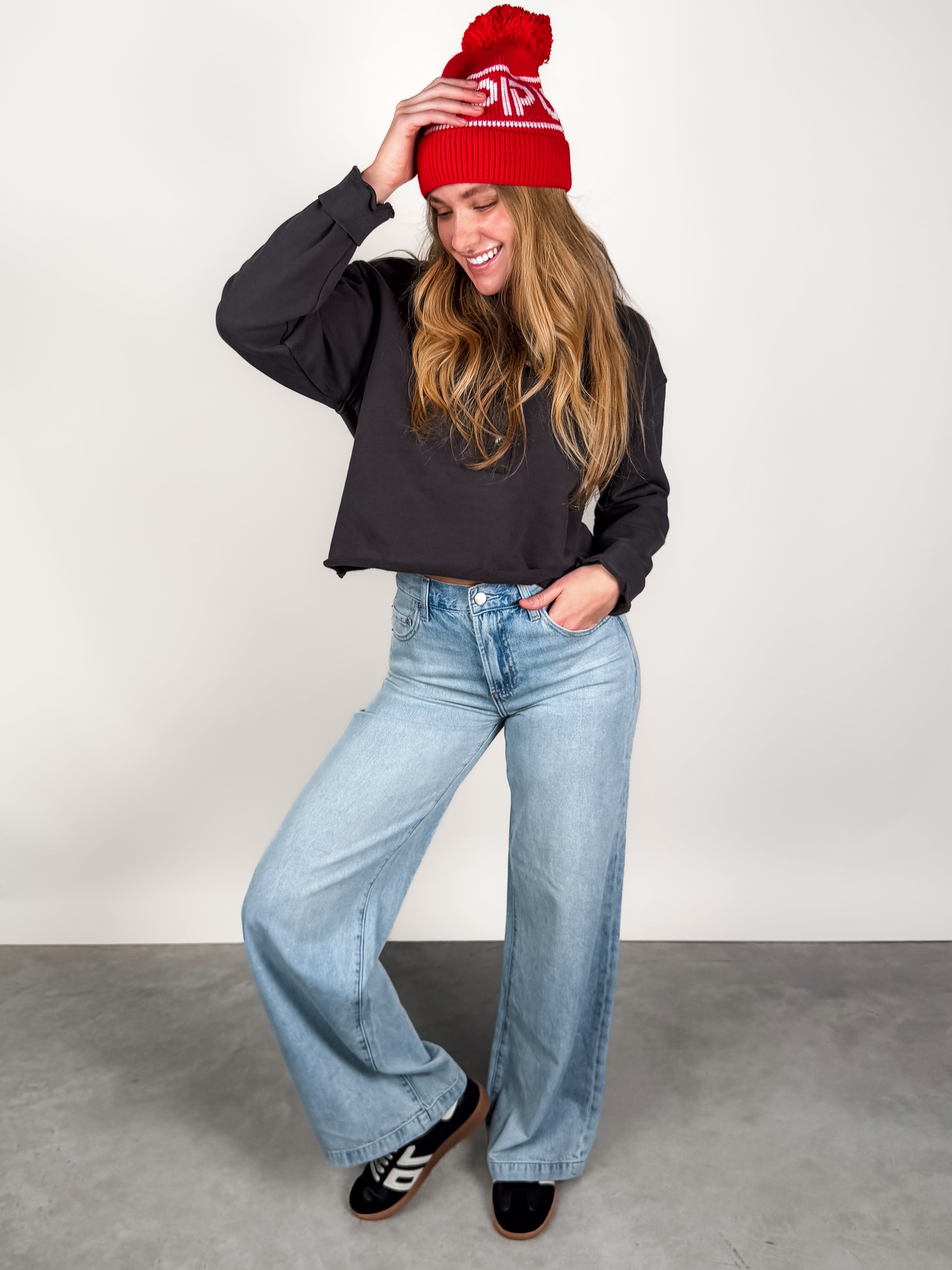 Vinny Fleece 3/4 Sweatshirt Look image