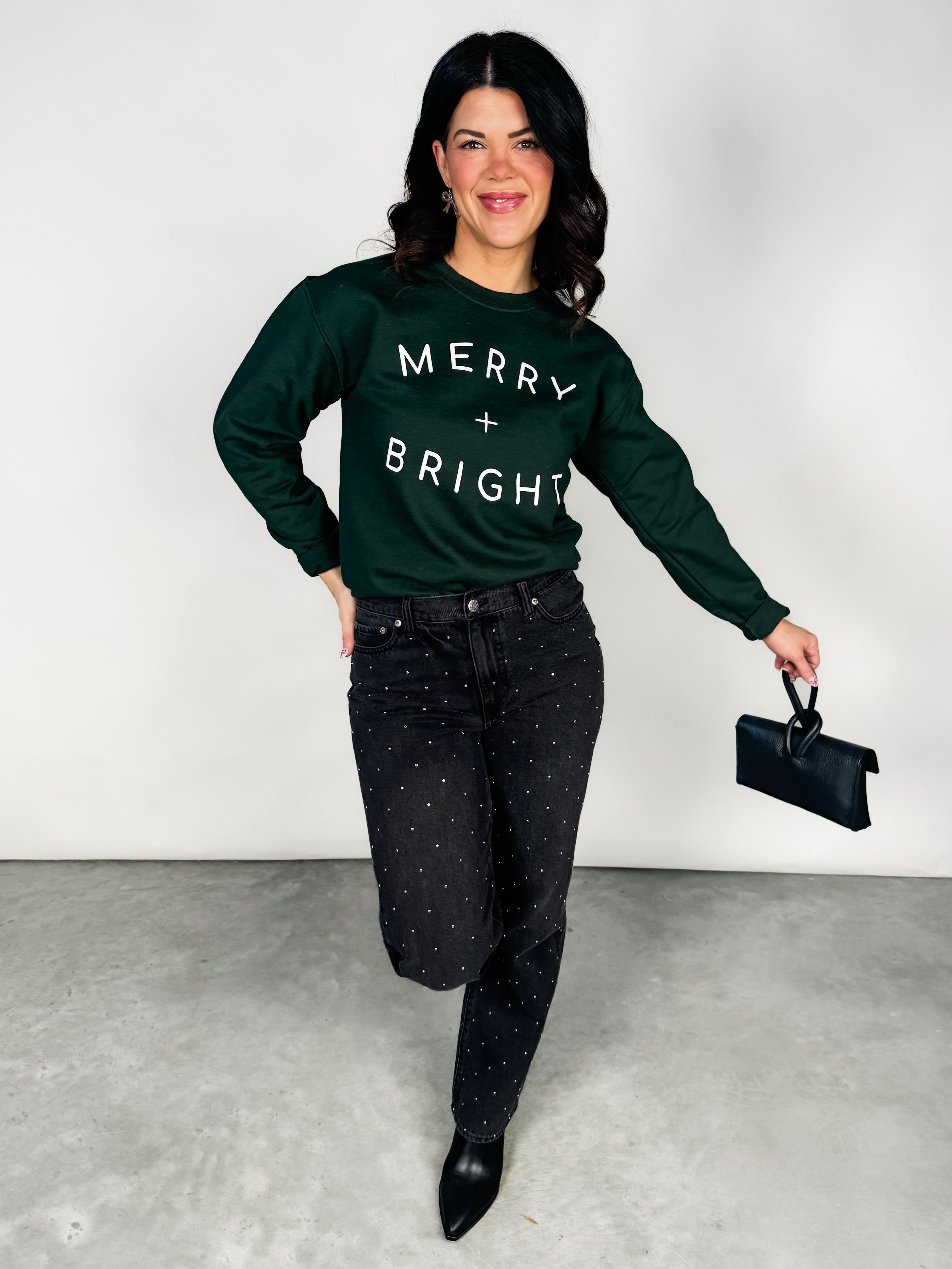 Merry + Bright Graphic Sweatshirt Look image