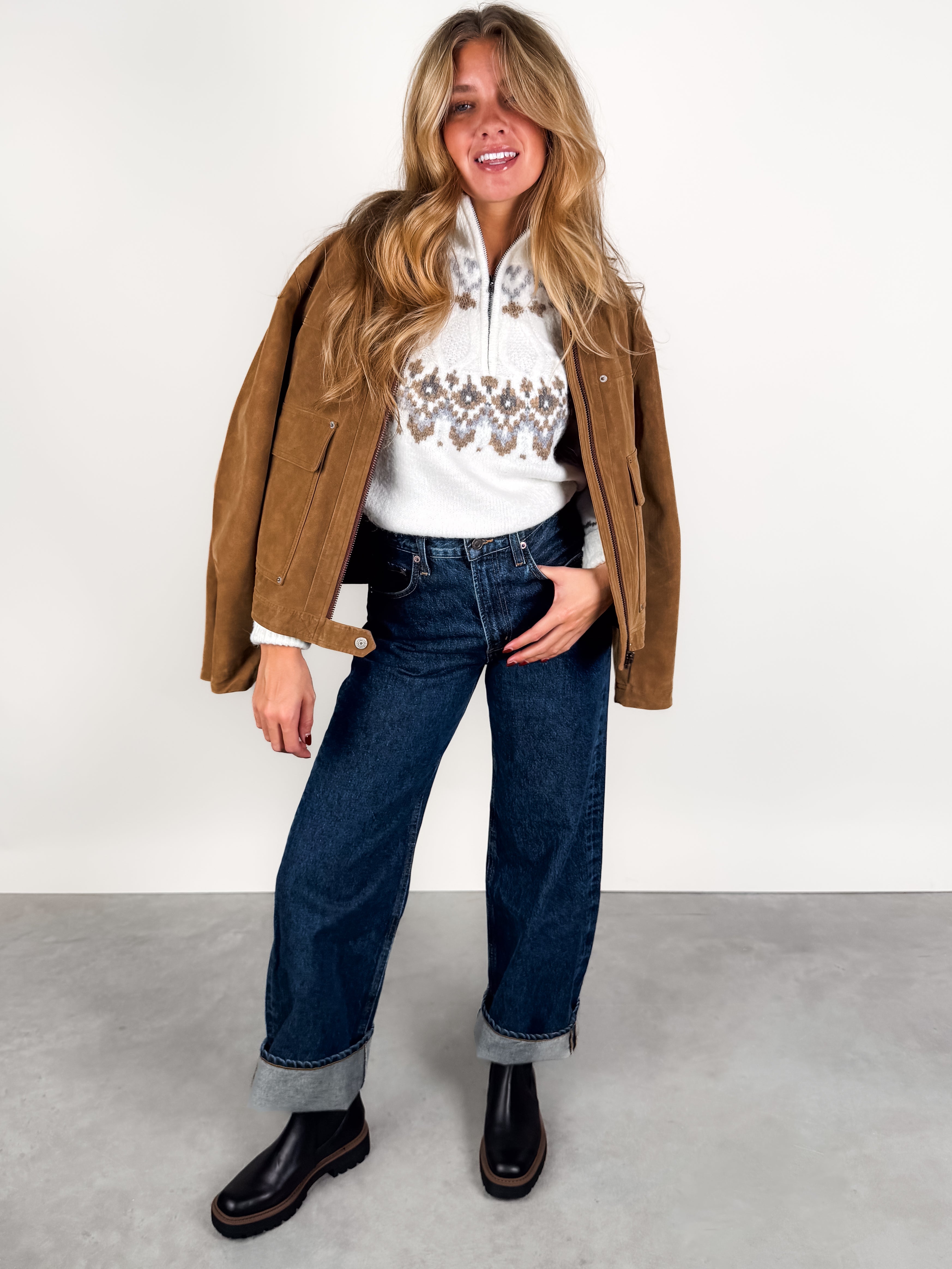 Aviendha Troyer Neck Sweater Look image