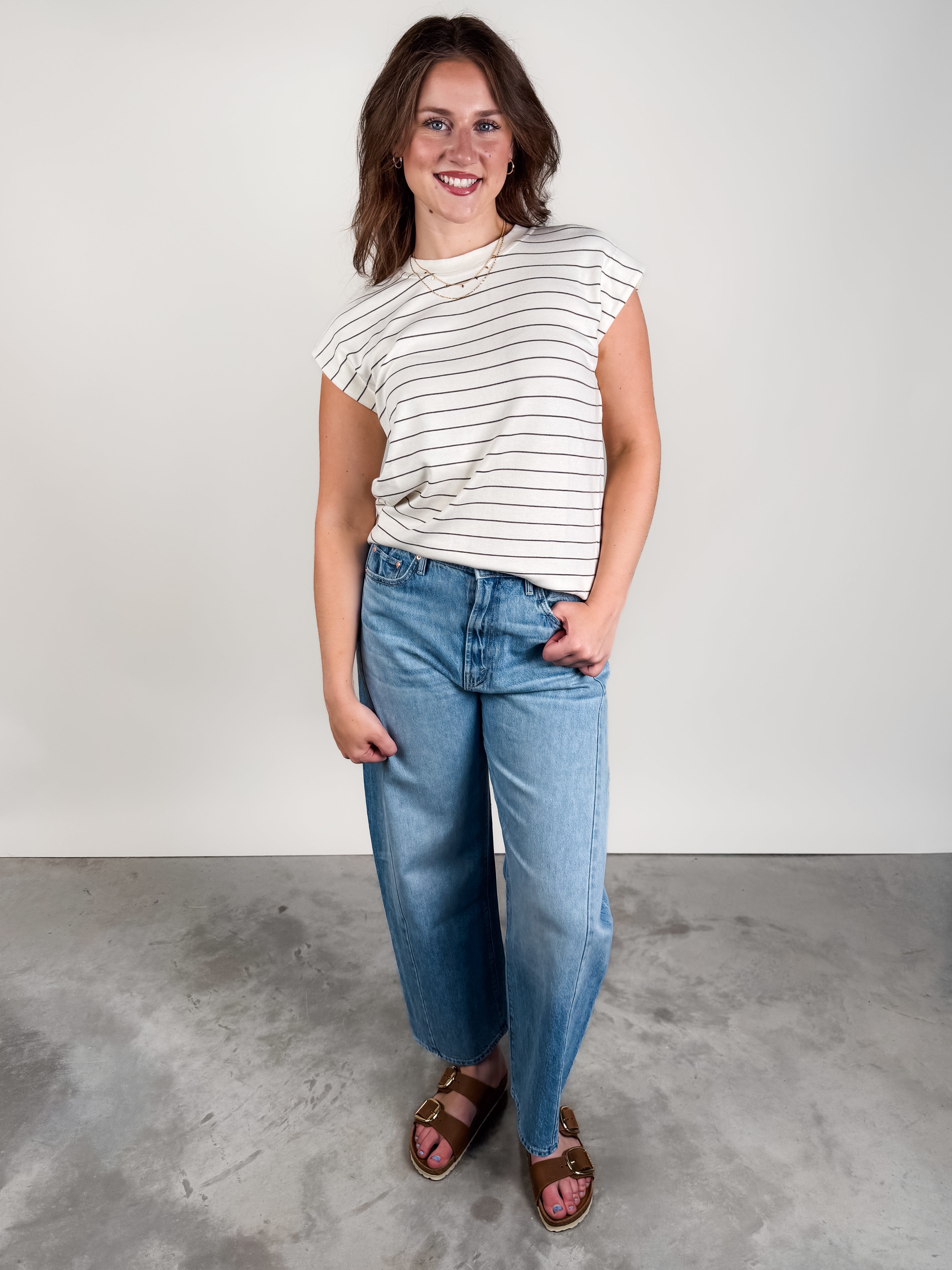 Bella Striped Tee Look image
