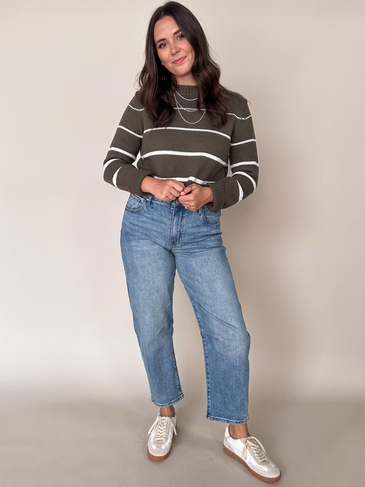 Milan Stripe Sweater Look image