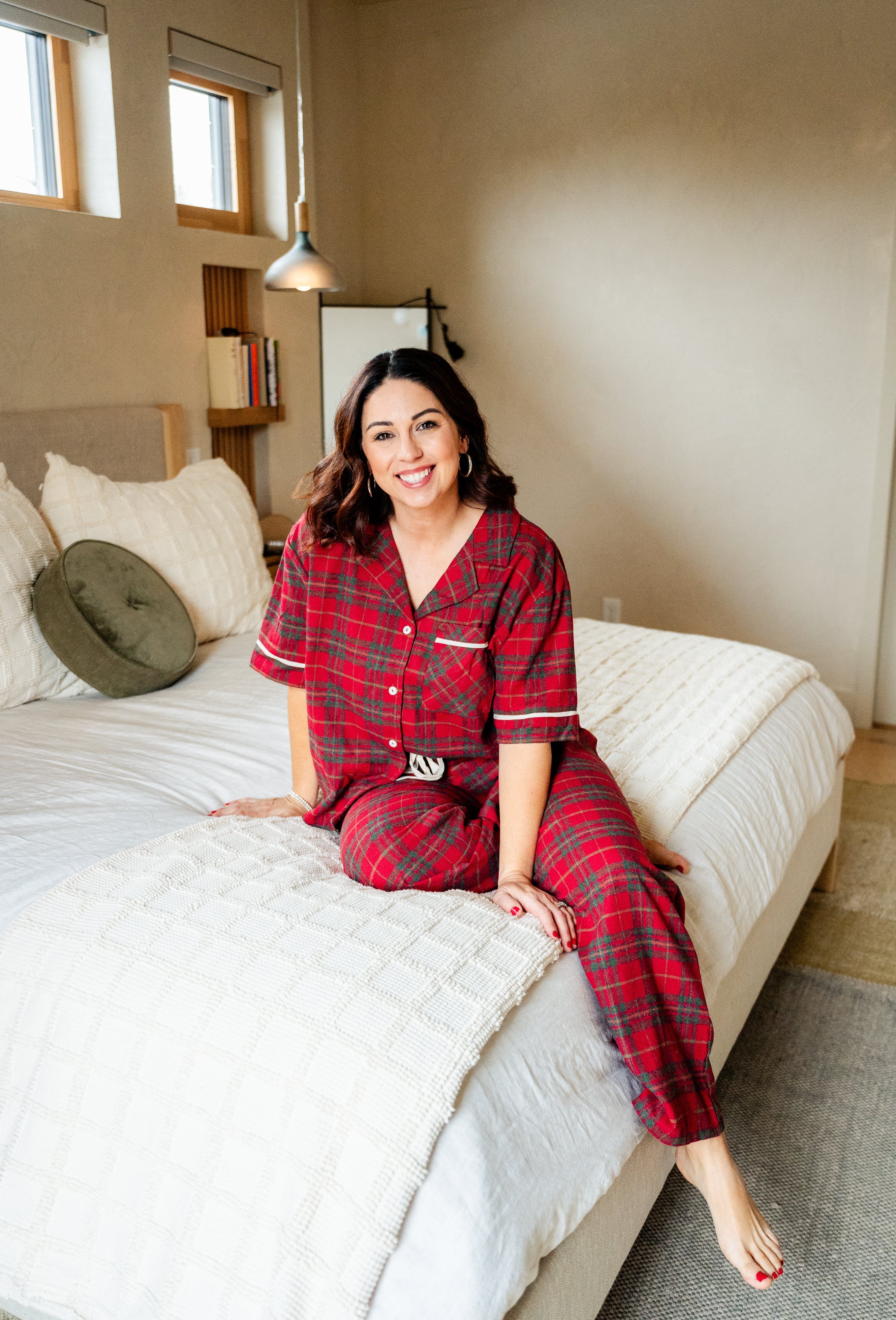 Plaid Pajama Set Look image