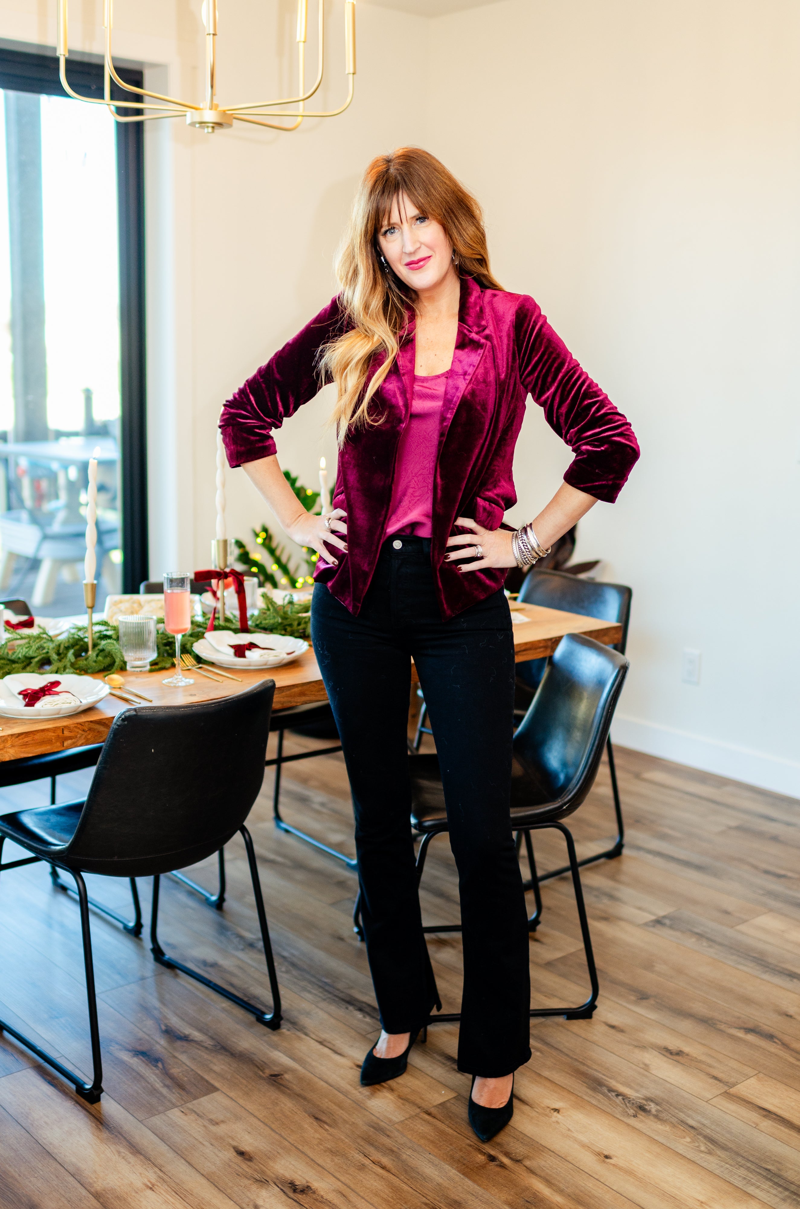 Johnson Velvet Blazer Look image