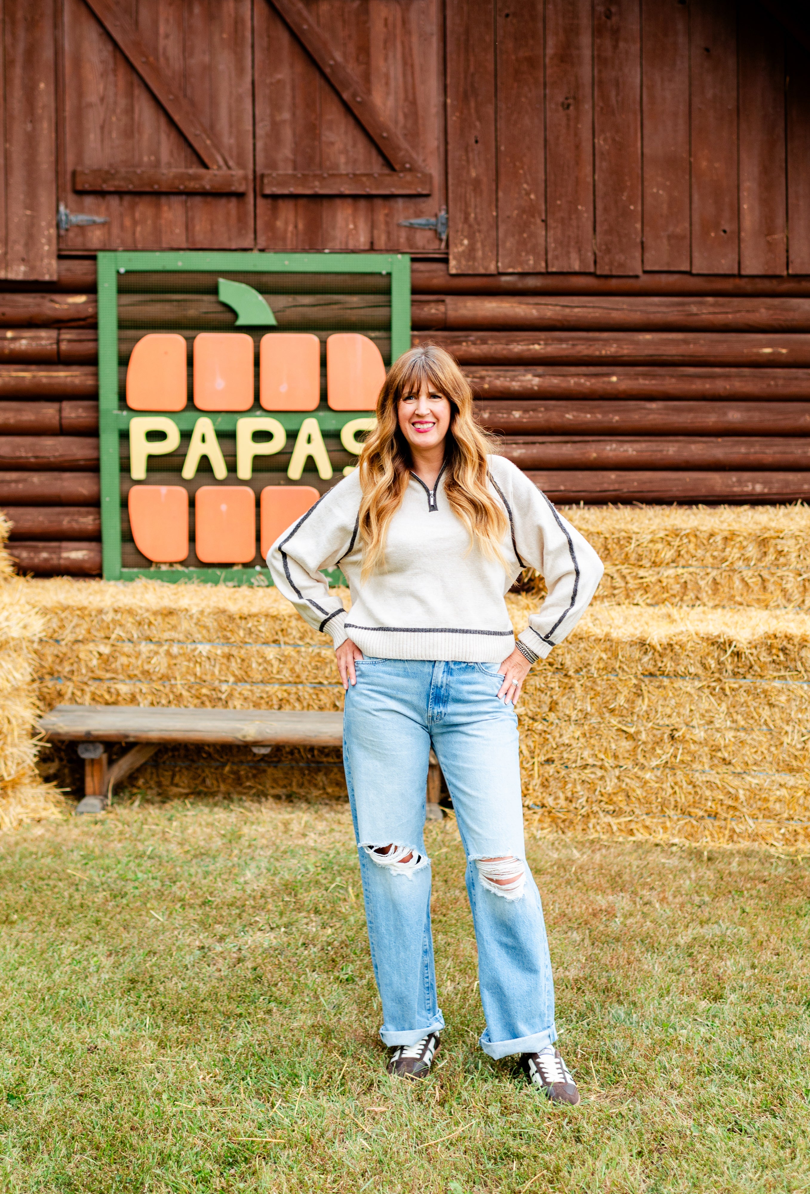 Alps Half Zip Sweater Look image