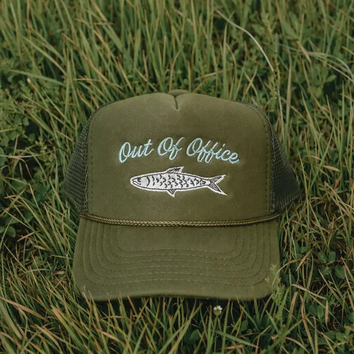 Out Of Office Fishing Trucker  Hat