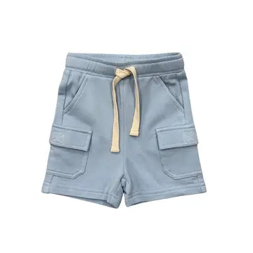 Dusty Sky Blue Boy's Cargo Shorts