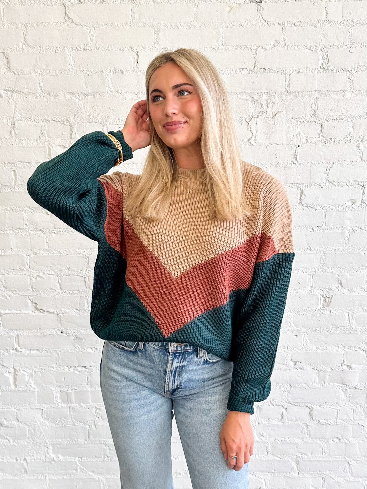 Only Girl Chevron Sweater